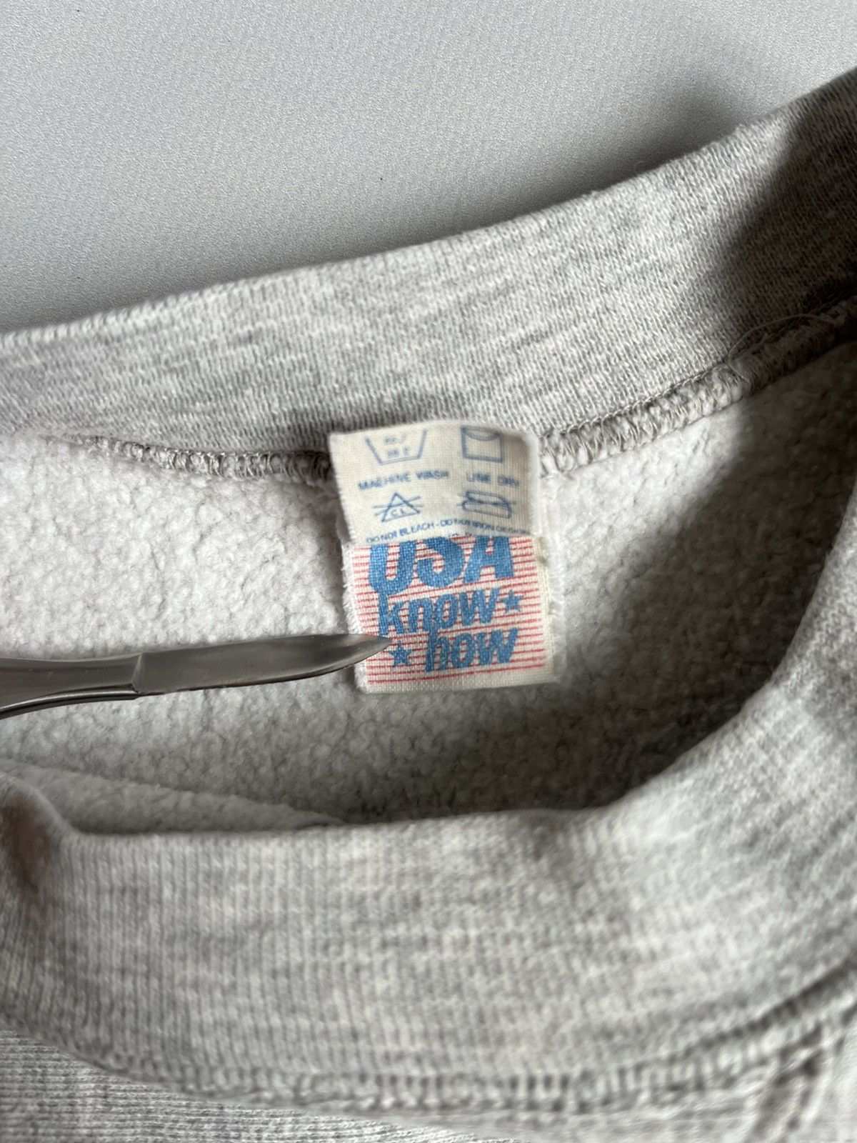 Champion × Vintage Vintage 90s Champion Usa Know How Men Grey Boxy Sweatshirt Size US M / EU 48-50 / 2 - 5 Thumbnail