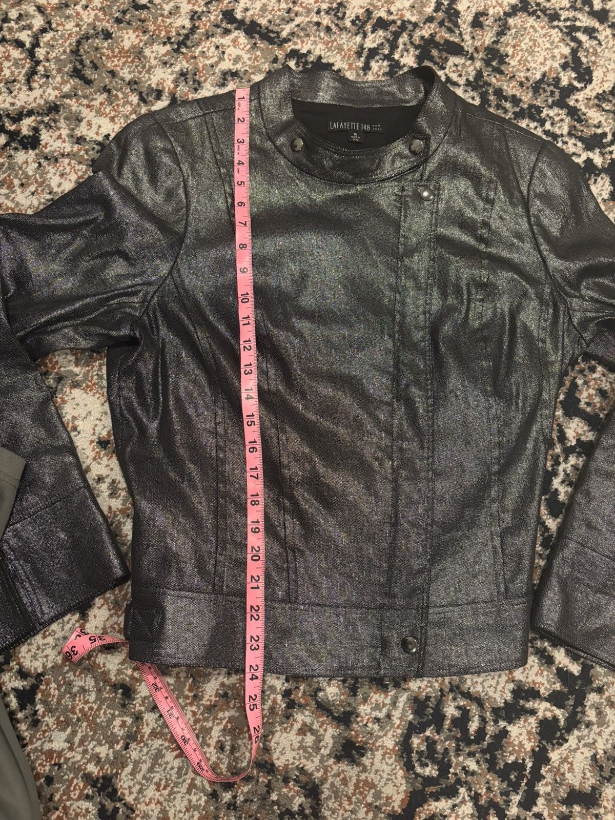 Lafayette 148 Linen Metallic Fencing Jacket by Lafayette 148 Men's Large Size US L / EU 52-54 / 3 - 13 Thumbnail