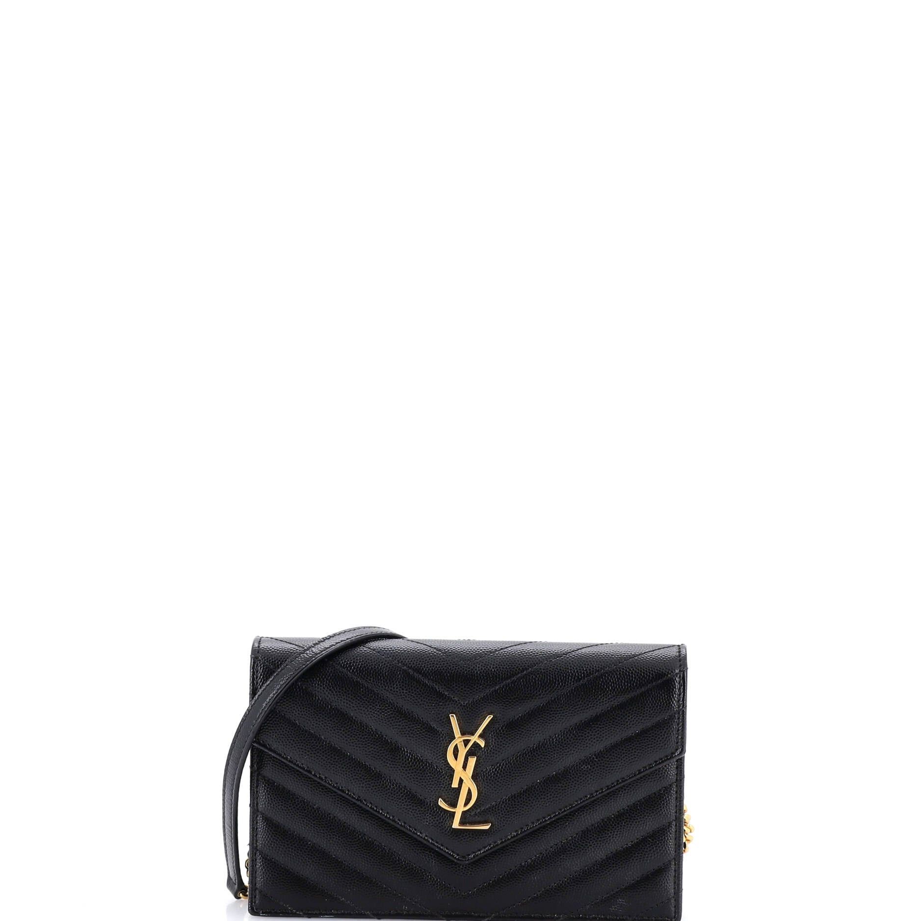 Saint Laurent Paris Classic Monogram Wallet on Chain Size ONE SIZE - 1 Thumbnail