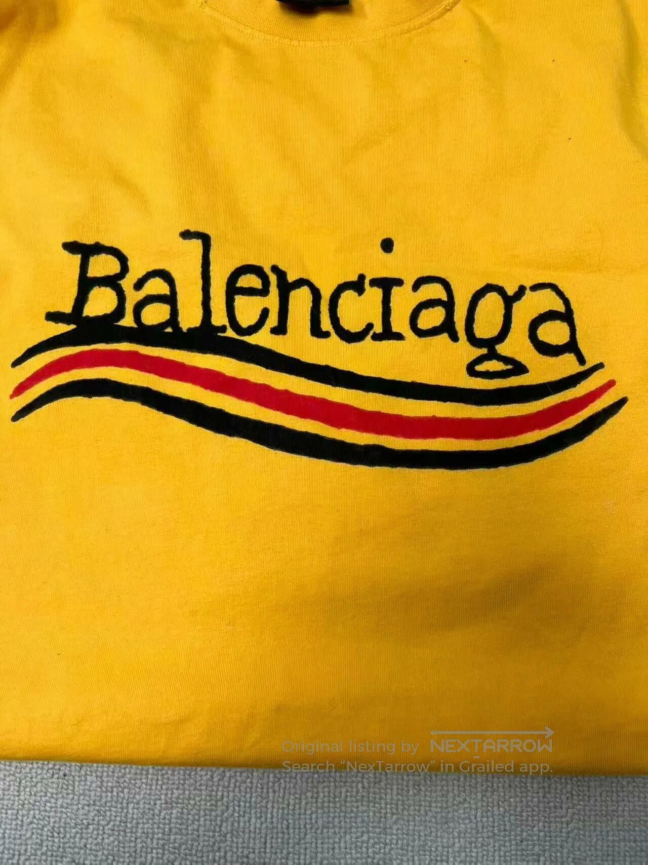 Balenciaga Balenciaga Letter Print Short Sleeve T-Shirt. Size US L / EU 52-54 / 3 - 3 Thumbnail