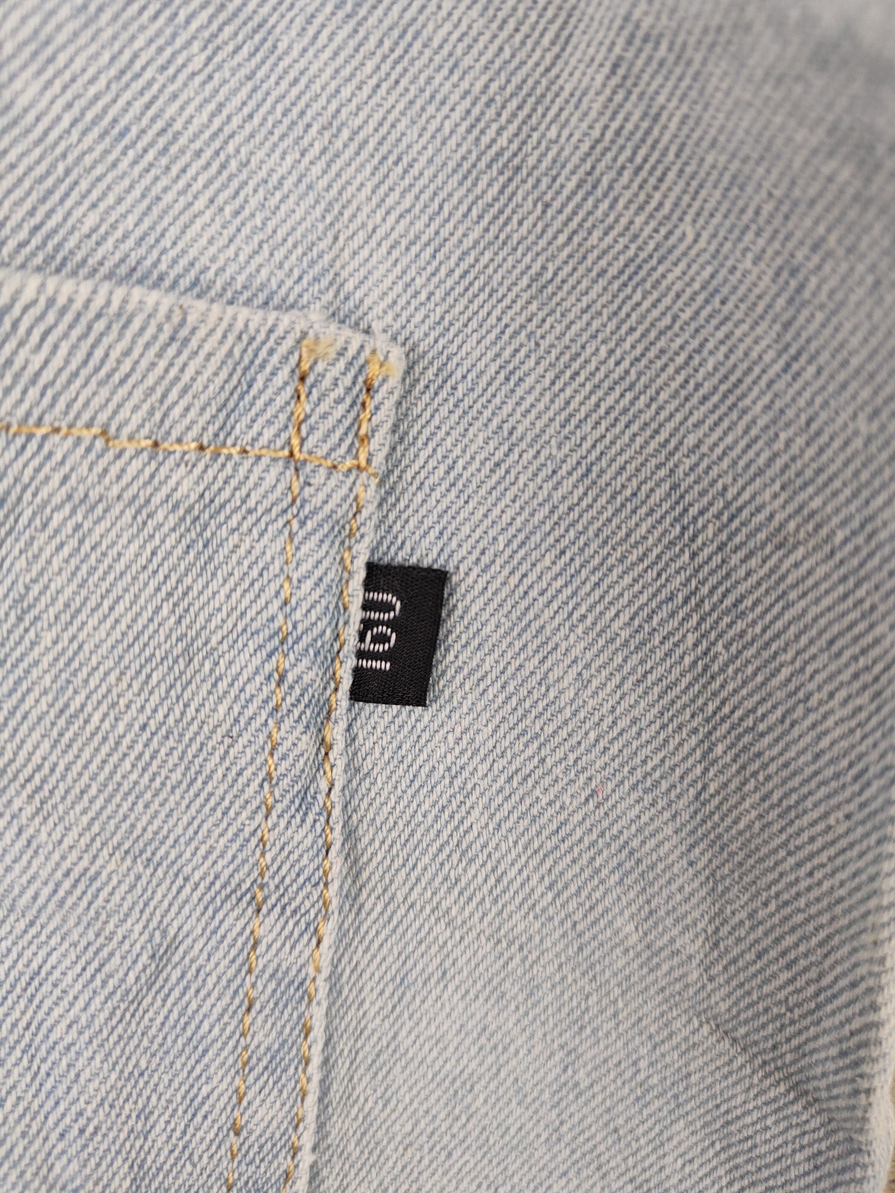 Japanese Brand × Vintage Vintage Japanese Brand Light Blue Denim Shortall Jumpsuits Size 34" / US 12 / IT 48 - 10 Thumbnail