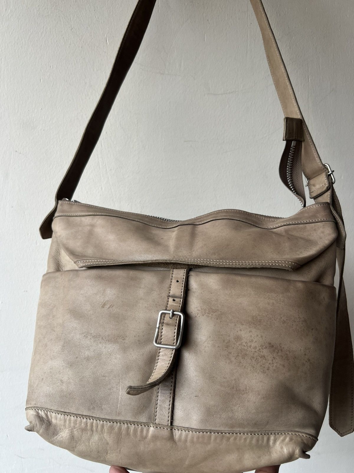 Leather REN Tokyo Japan Patina Nappa Leather Messenger Bag Size ONE SIZE - 17 Thumbnail