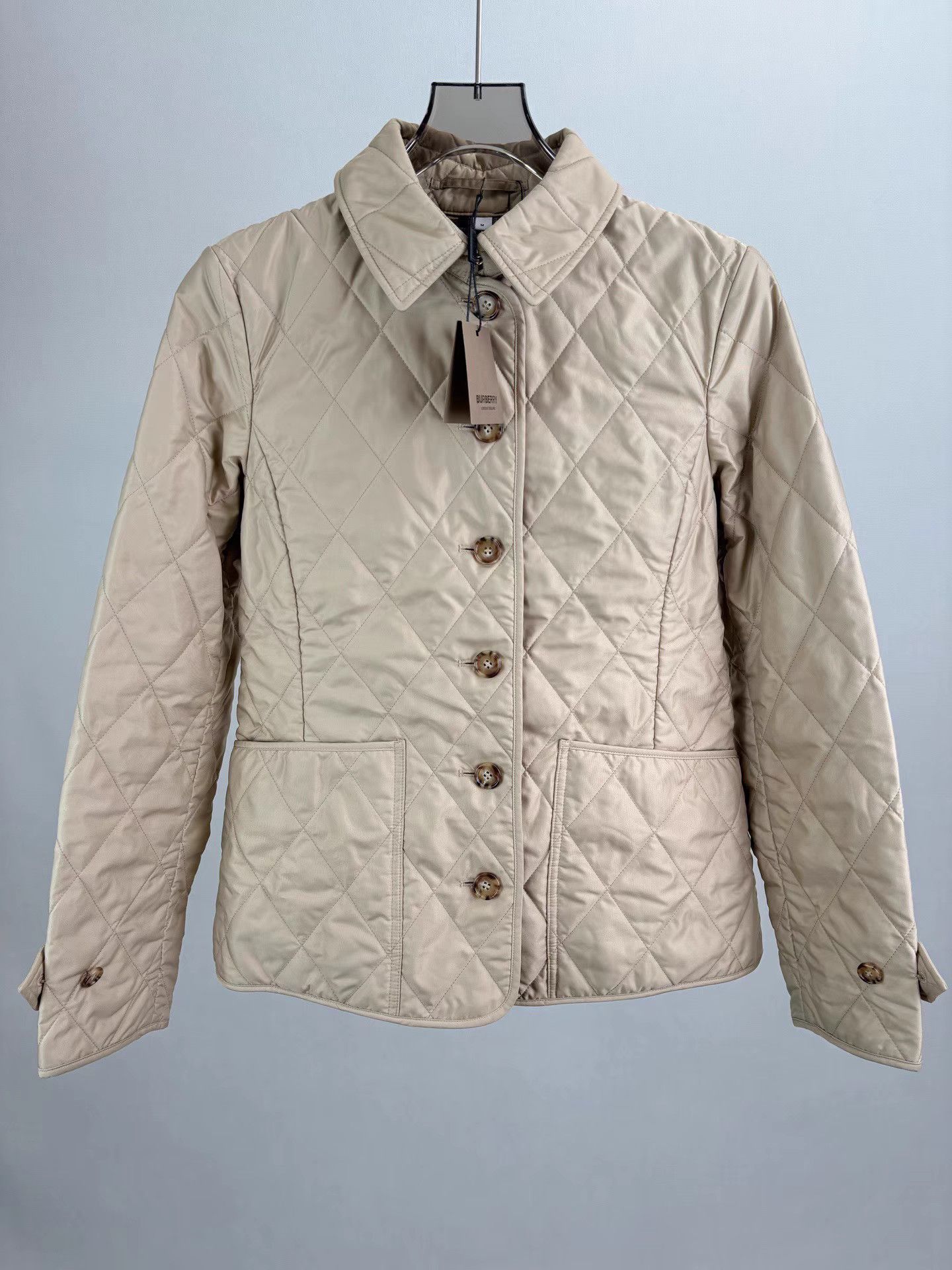 Burberry BURBERRY Diamond Quilted Check Lined Padded Jacket Size M / US 6-8 / IT 42-44 - 1 Thumbnail