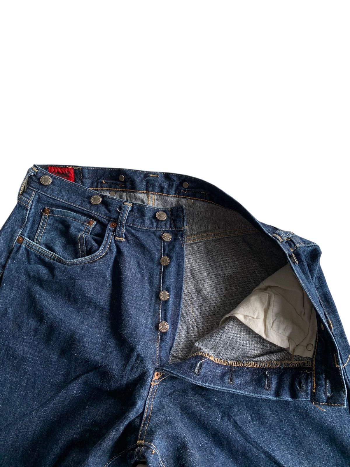 Schott VINTAGE SCHOTT SELVEDGE BUCKLE BACK JAPANESE DENIM Size US 32 / EU 48 - 12 Thumbnail