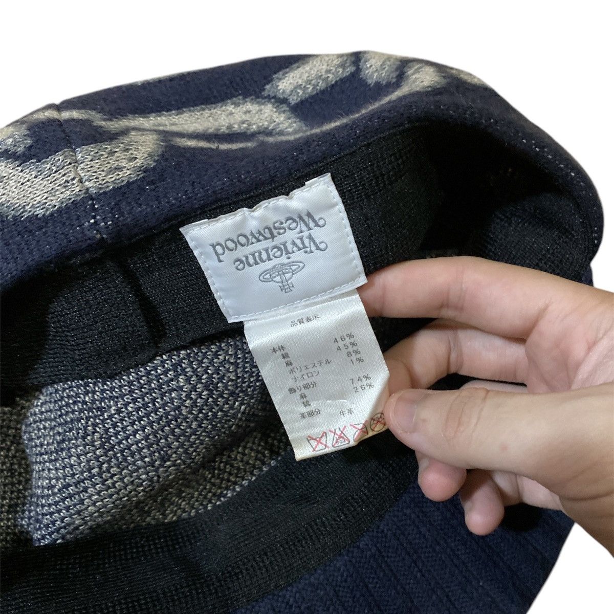 Designer × Vivienne Westwood Vivienne Westwood Chain Motive Visor Beanie Hat Size ONE SIZE - 8 Thumbnail