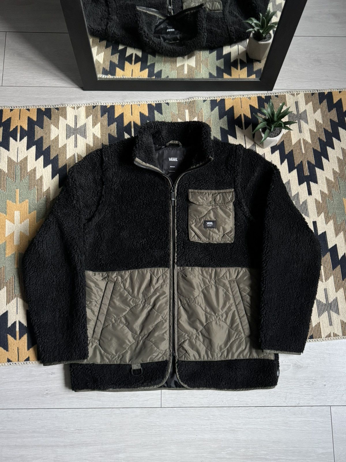 Vans Vans 2in1 Transformer Fleece Sherpa Vest Jacket Size US M / EU 48-50 / 2 - 7 Thumbnail