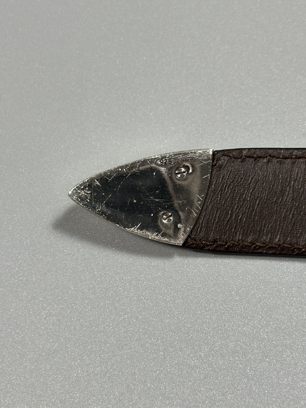 Brunello Cucinelli Brunello Cucinelli Croc Leather Sterling Silver Western Belt Size ONE SIZE - 14 Thumbnail