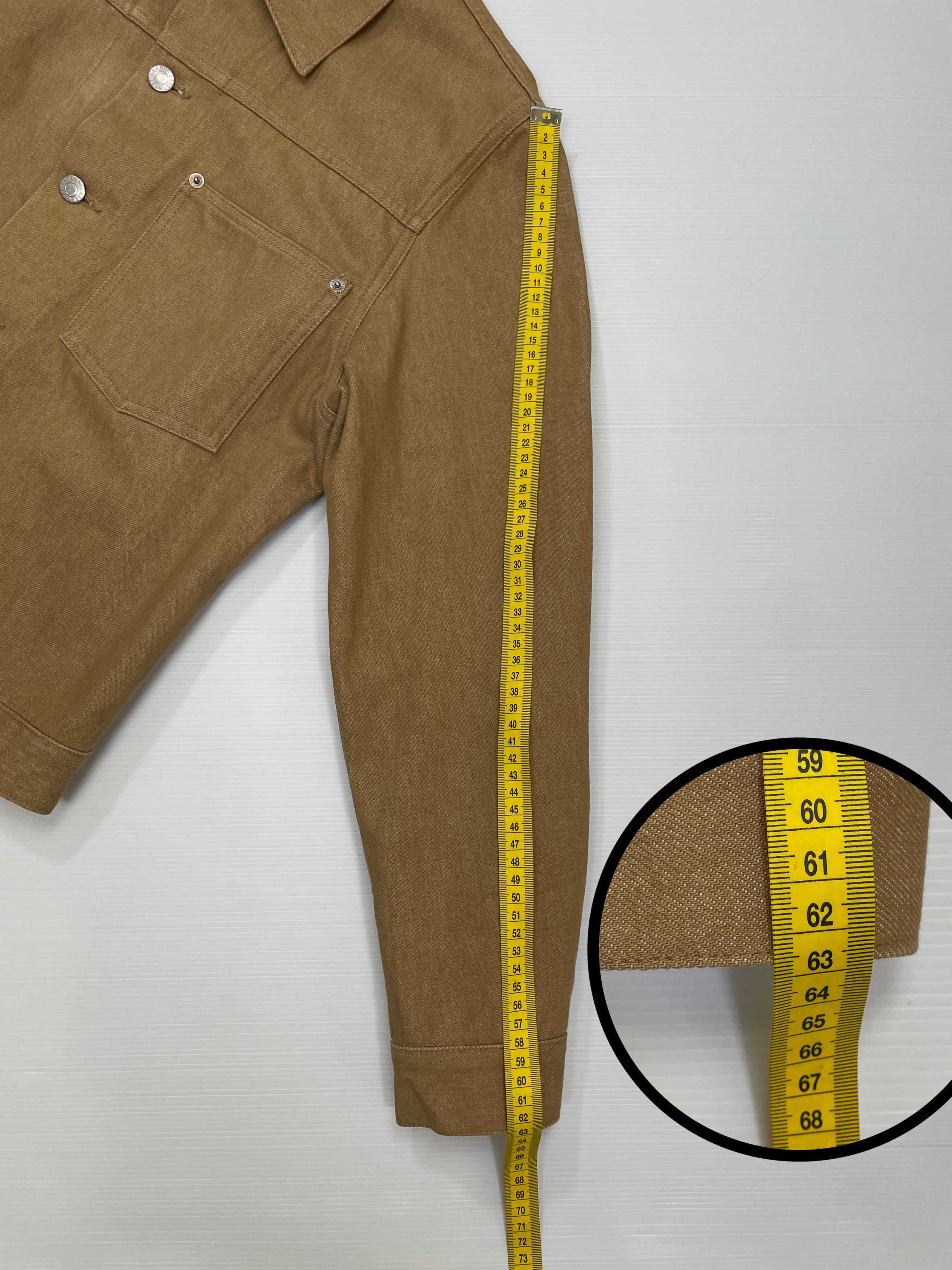 Helmut Lang Helmut Lang Raw Denim Jacket Sand Size US S / EU 44-46 / 1 - 4 Thumbnail