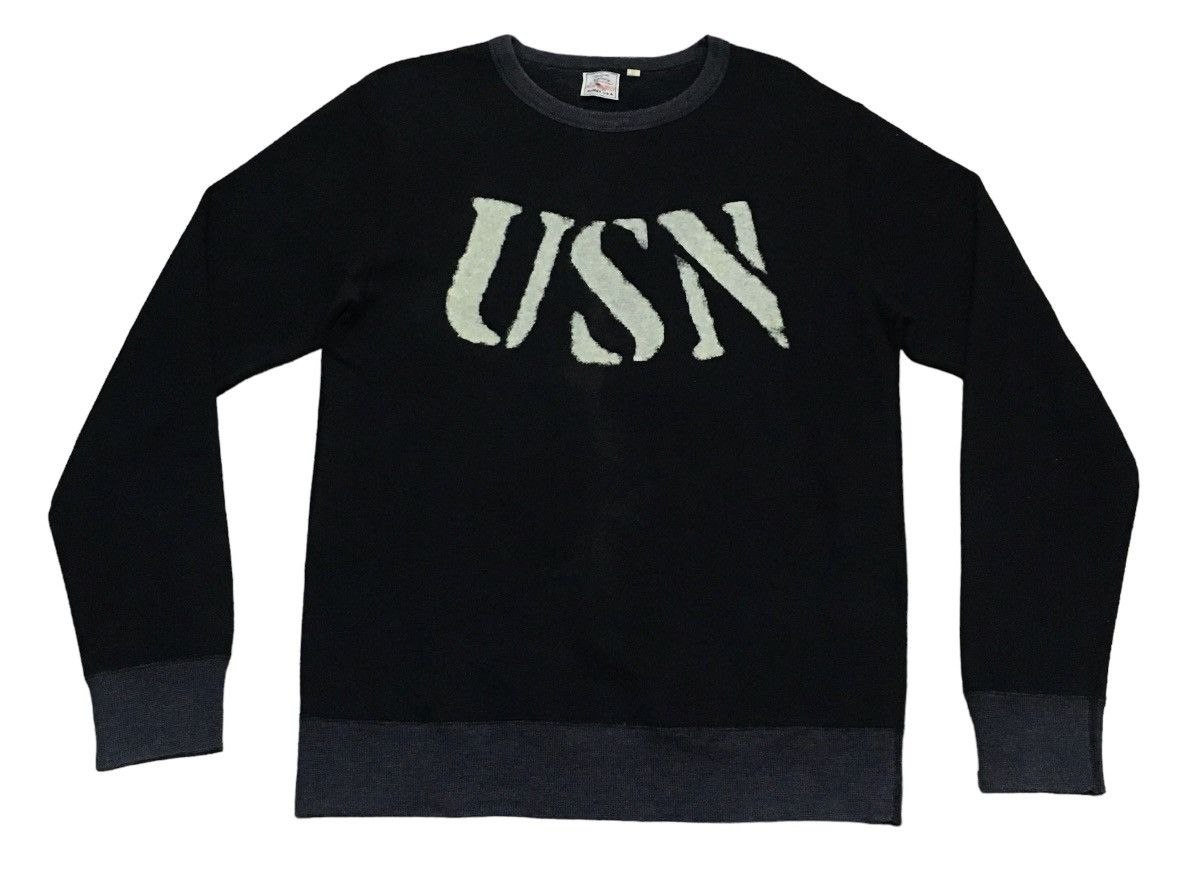 Rare Design Vintage Japanese Brand Avirex Sweatshirt 1990s