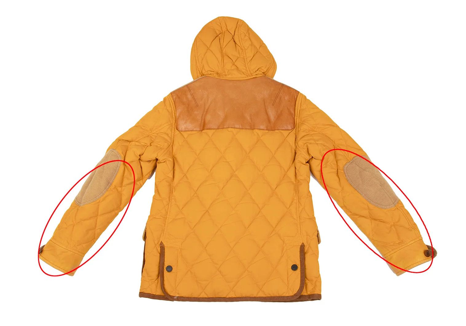 Junya Watanabe Quilted Down Hooded Jacket in Orange Brown XS Size US XS / EU 42 / 0 - 14 Thumbnail