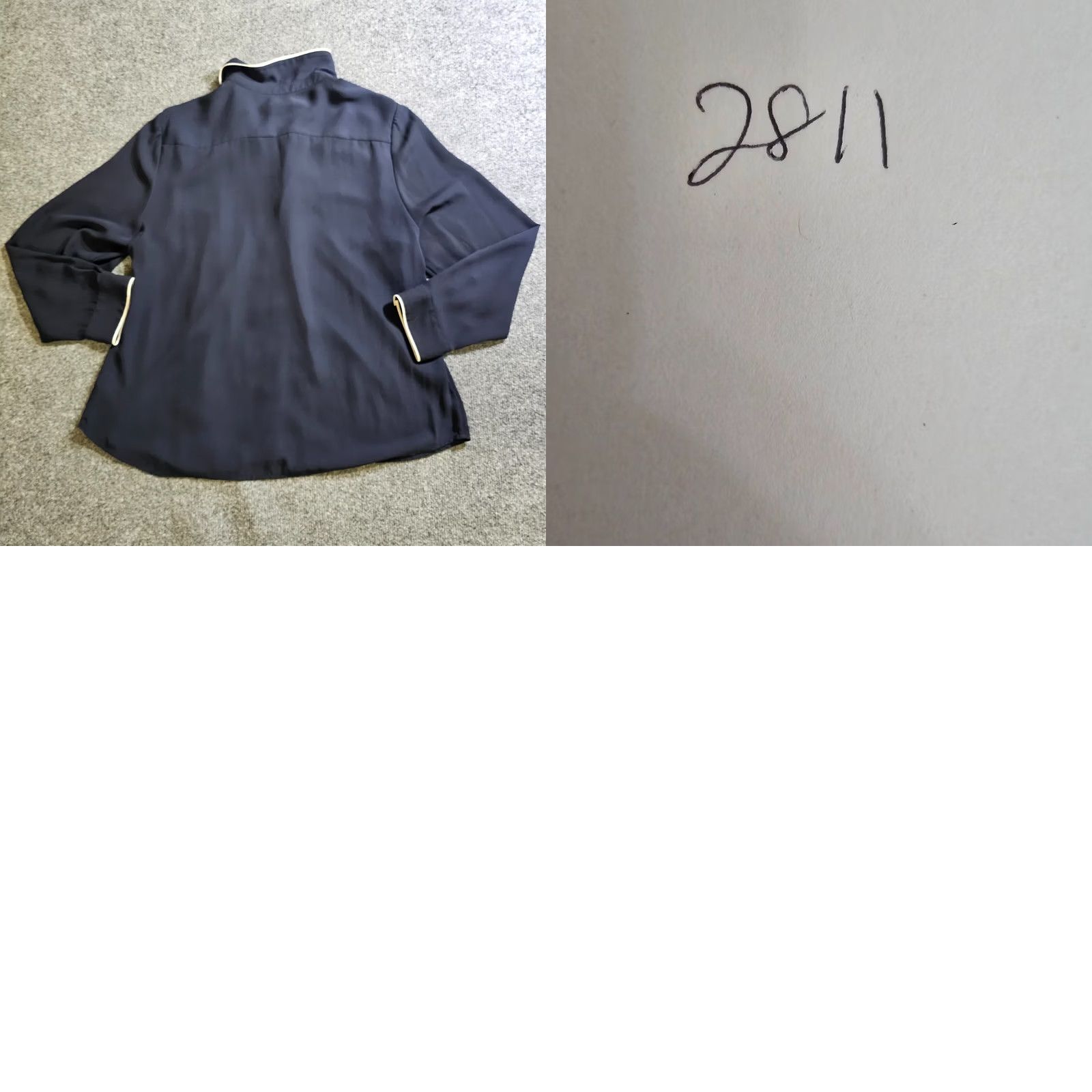 Talbots Talbots Top Shirt Women XL Petite Black Sheer Button Long Sleeve Casual Career Shirt Size XL / US 12-14 / IT 48-50 - 8 Thumbnail