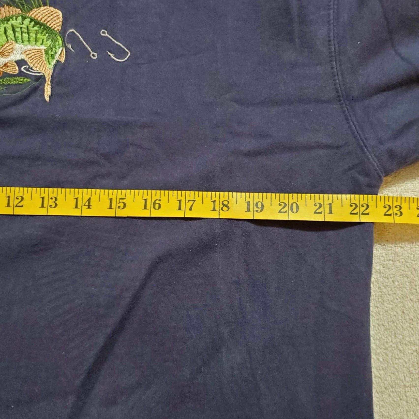 Vintage VINTAGE Bass Shirt Long Sleeve Embroidered Mens Large L Blue 90s Fish Outdoor Size US L / EU 52-54 / 3 - 4 Thumbnail