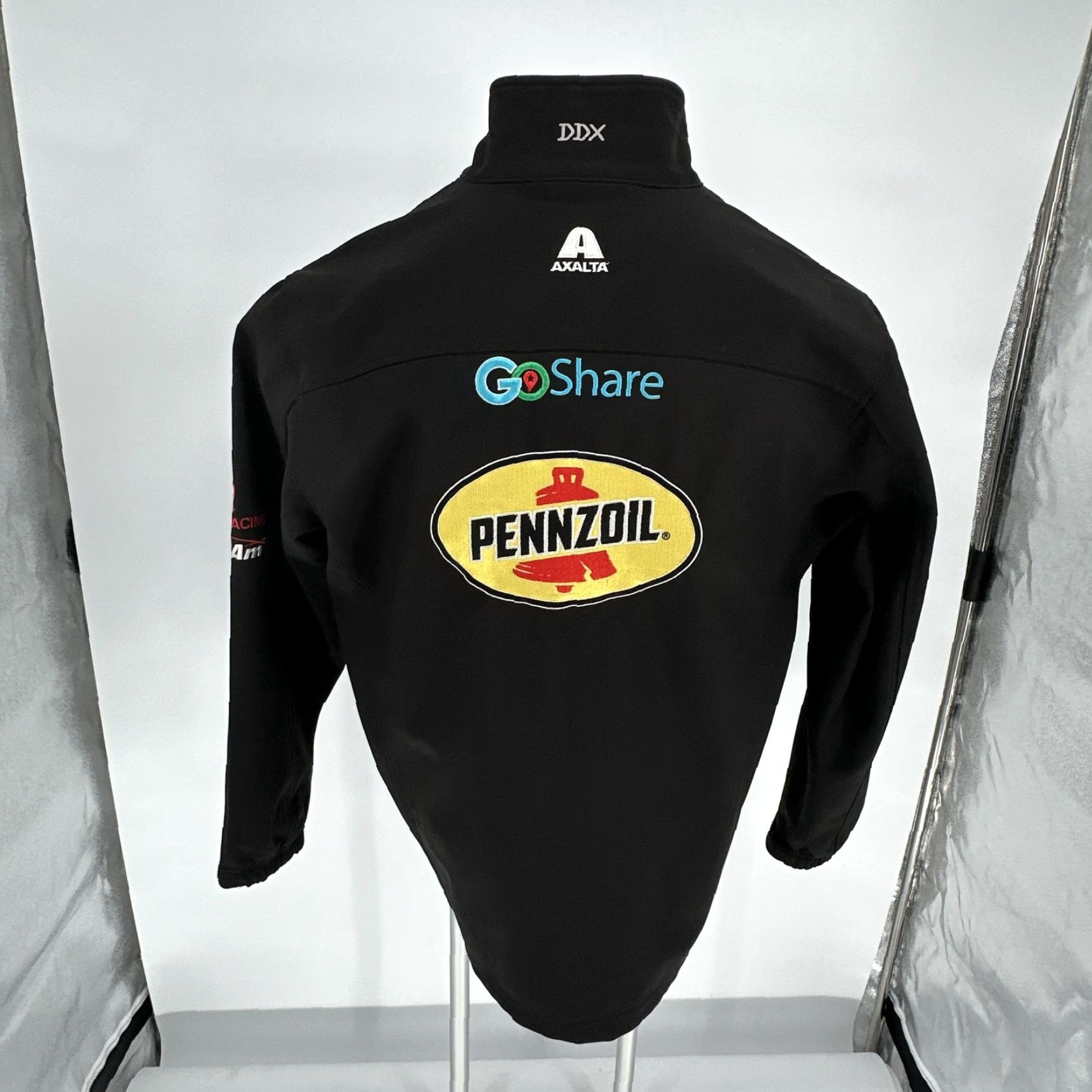 Vintage DRI DUCK Jacket Mens Large Black Softshell Motion 5350 Racing Zip Full Zip Pockets Embroidered Logo Chevrolet Pennzoil Cars Sports Vintage: No Size US L / EU 52-54 / 3 - 2 Thumbnail