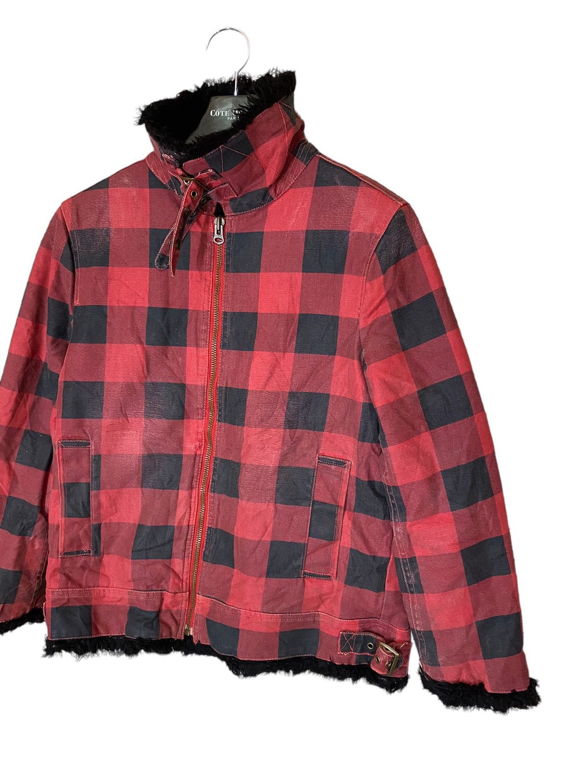 If Six Was Nine × Japanese Brand × Seditionaries ‼️MARLAND TARTAN JACKET INSIDE FUR LGB DESIGN‼️ Size US M / EU 48-50 / 2 - 5 Thumbnail