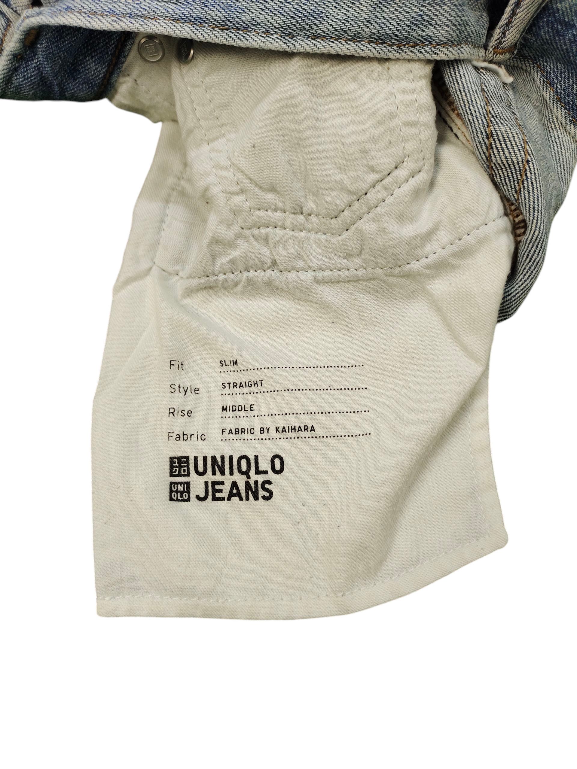 Uniqlo Vintage Y2k Uniqlo Japan Clawmark Distress Faded Denim Jeans Size US 32 / EU 48 - 13 Thumbnail
