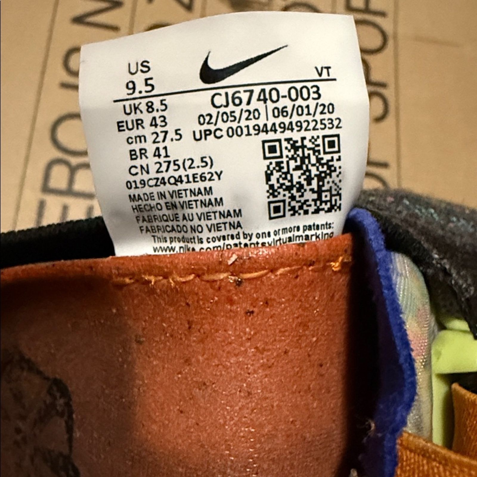 Nike Nike Air Vapormax 2020 Flyknit Iron Grey Multi Color Size US 9.5 / EU 42-43 - 9 Thumbnail