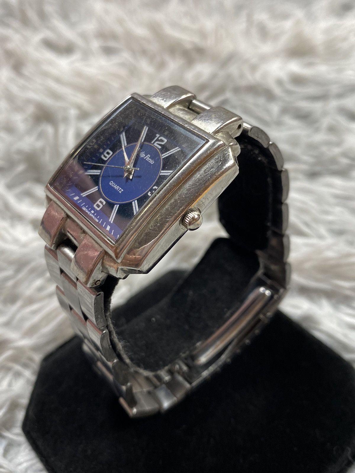 Japanese Brand Philip Persio Blue Dial Quartz Watch - Japanese Brand Size ONE SIZE - 4 Thumbnail