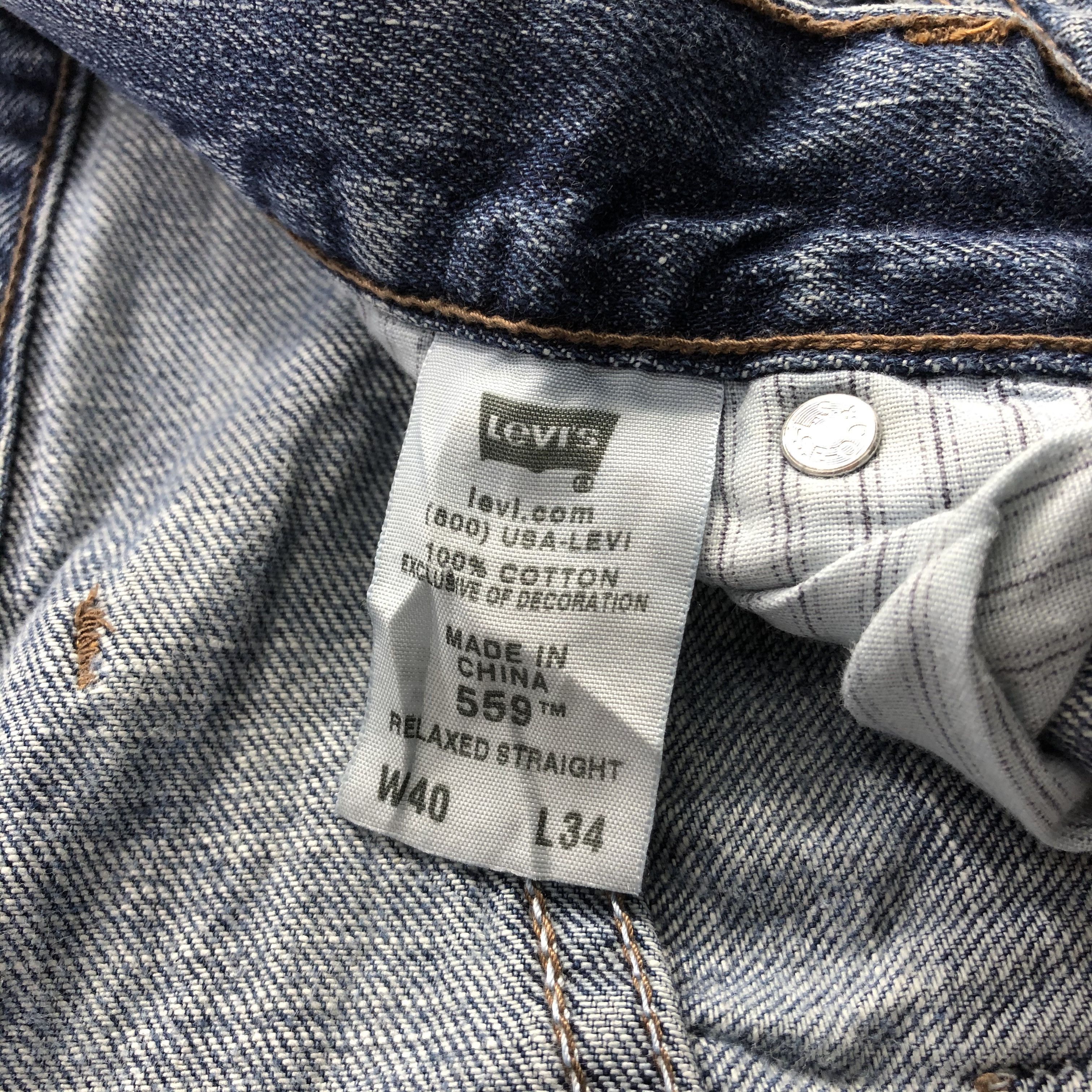 Levi's × Vintage Vintage 90s Blue Wash Levis 559 Jeans-JM2886 Size US 39 - 15 Thumbnail