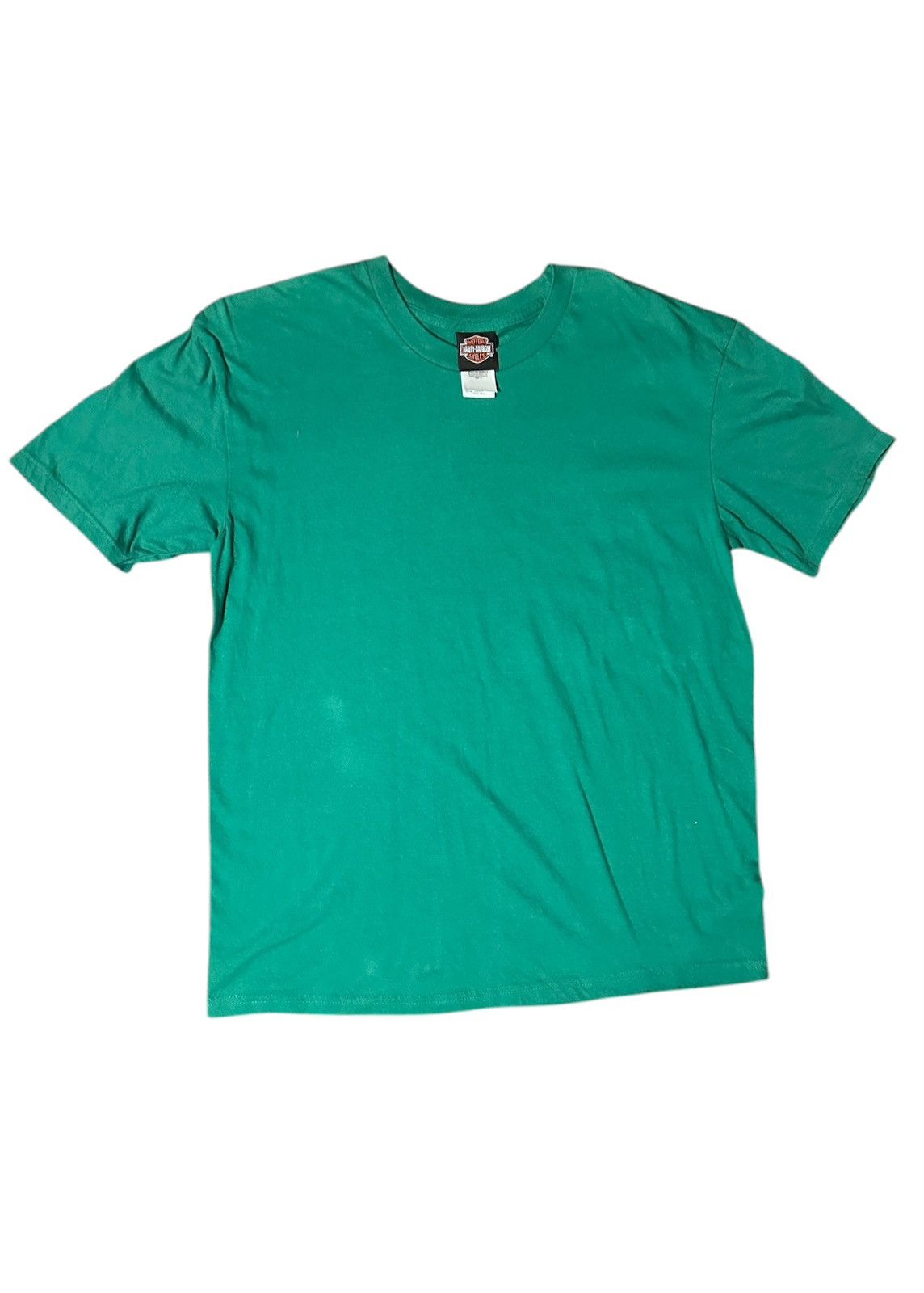 Harley Davidson × Vintage Vintage Harley Davidson Blank Green T-Shirt Size US XL / EU 56 / 4 - 1 Thumbnail