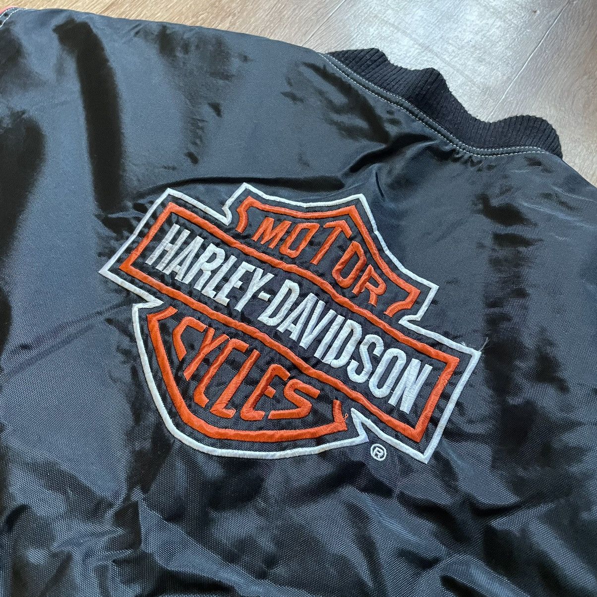 Harley Davidson × Vintage Harley Davidson Bomber jacket Size US XXL / EU 58 / 5 - 4 Thumbnail