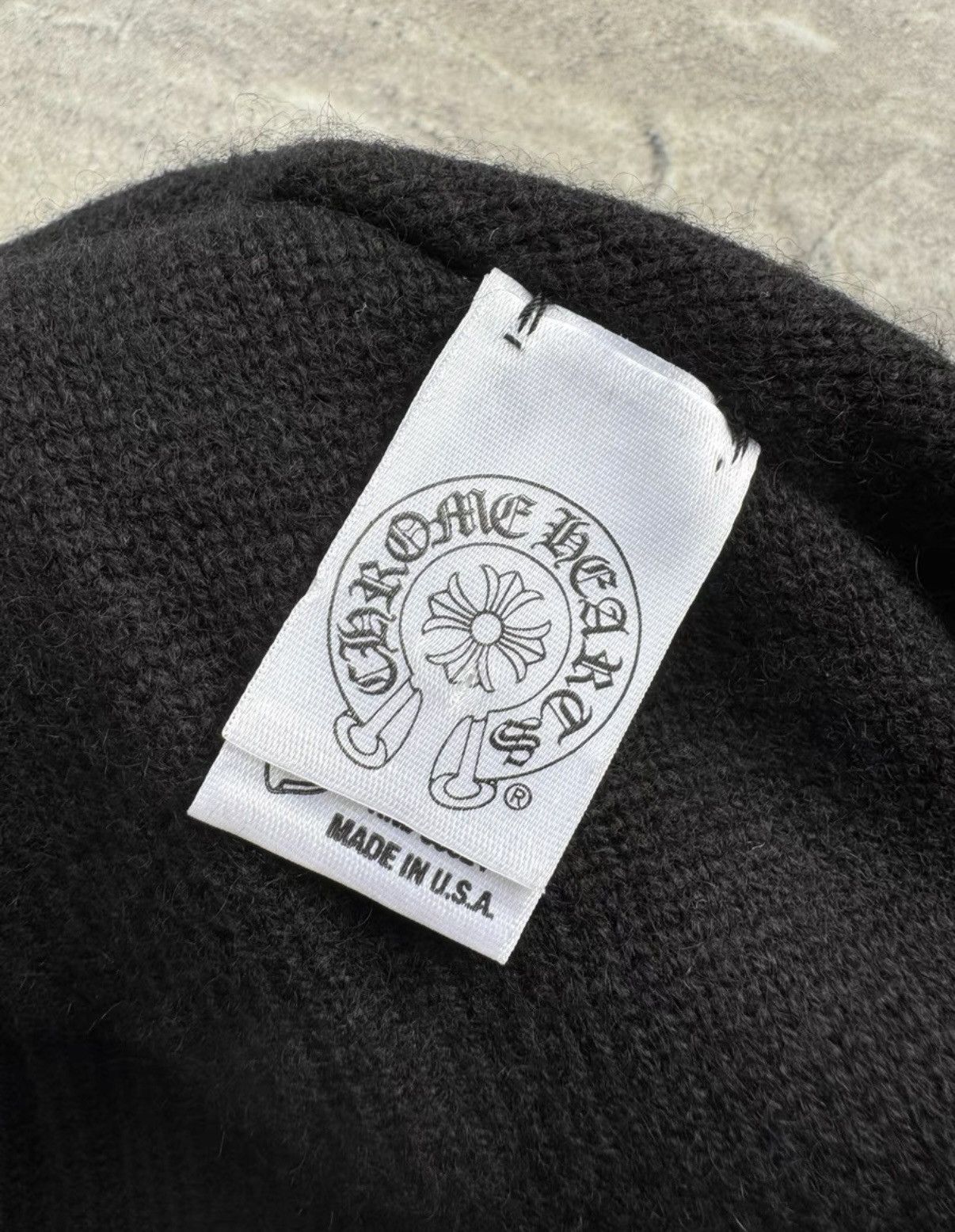 Chrome Hearts Chrome Hearts Star Leather Patch Cashmere Beanie Size ONE SIZE - 6 Thumbnail
