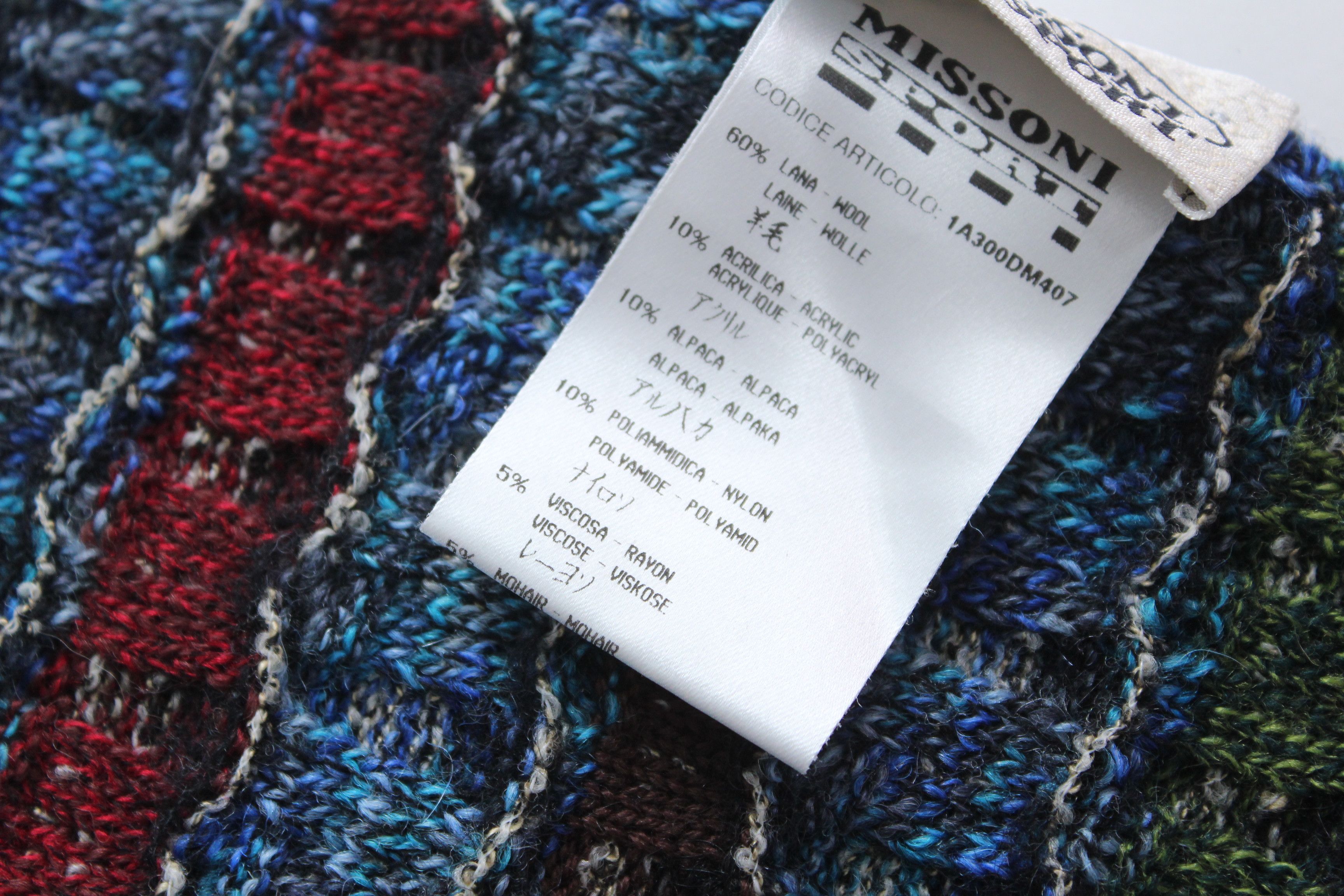 Missoni Missoni Scarf Wool Alpaca Made In Italy Hype Rare Vintage Size ONE SIZE - 7 Thumbnail