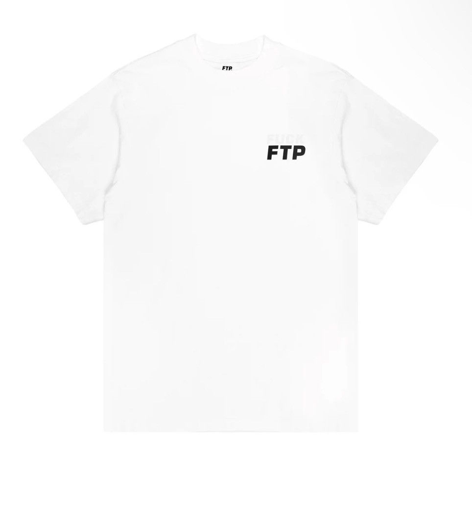 image of Fuck The Population Ftp 14 Year Anniversary Logo Tee White Size Xxl, Men's