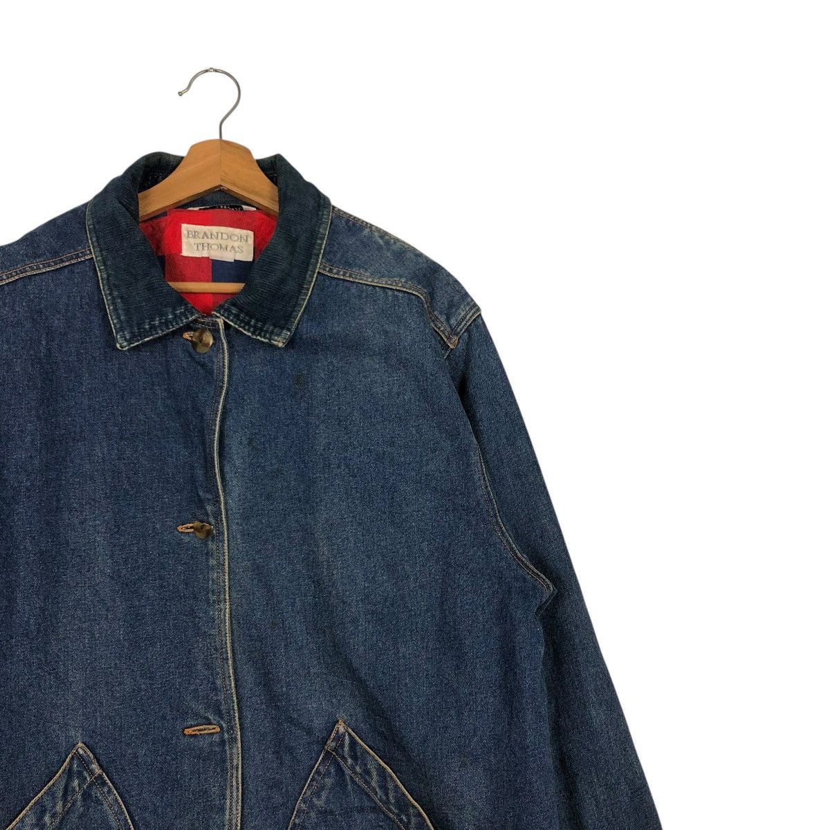 Vintage 🔥VINTAGE DENIM CHORE WORK JACKET BRANDON THOMAS BLANKET Size US M / EU 48-50 / 2 - 9 Thumbnail