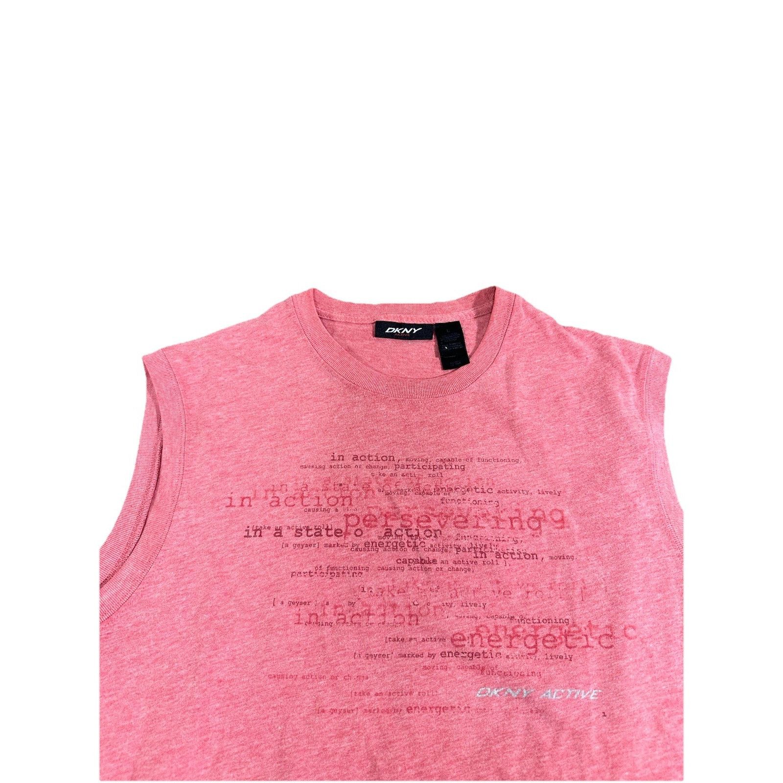 DKNY Vintage DKNY Active Tank Top Sleeveless Graphic Gym Y2K Stre Size US L / EU 52-54 / 3 - 2 Thumbnail