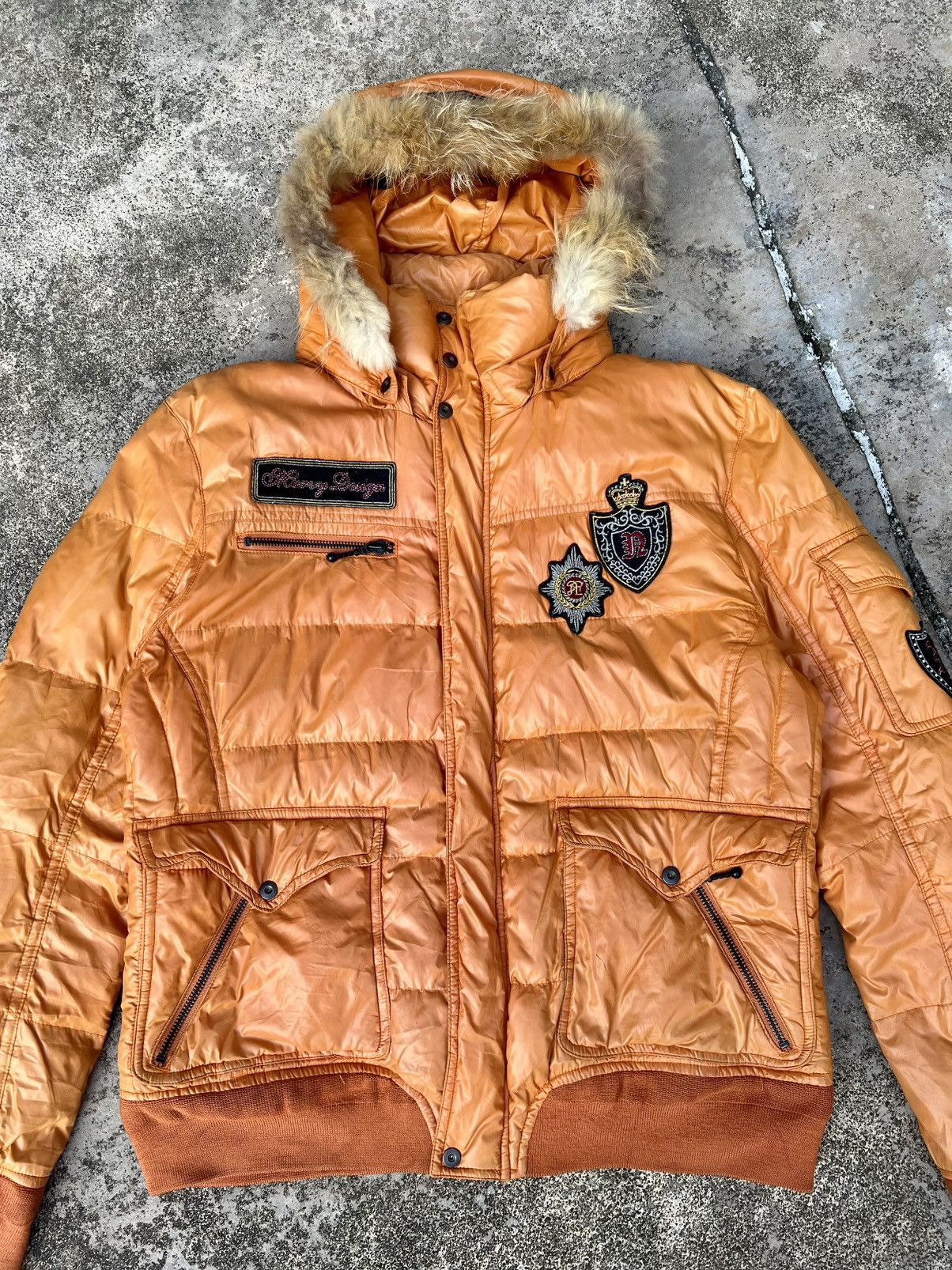 If Six Was Nine Vintage Nicole Club For Men Faux Fur Flame Hoodie Jacket Size US L / EU 52-54 / 3 - 3 Thumbnail