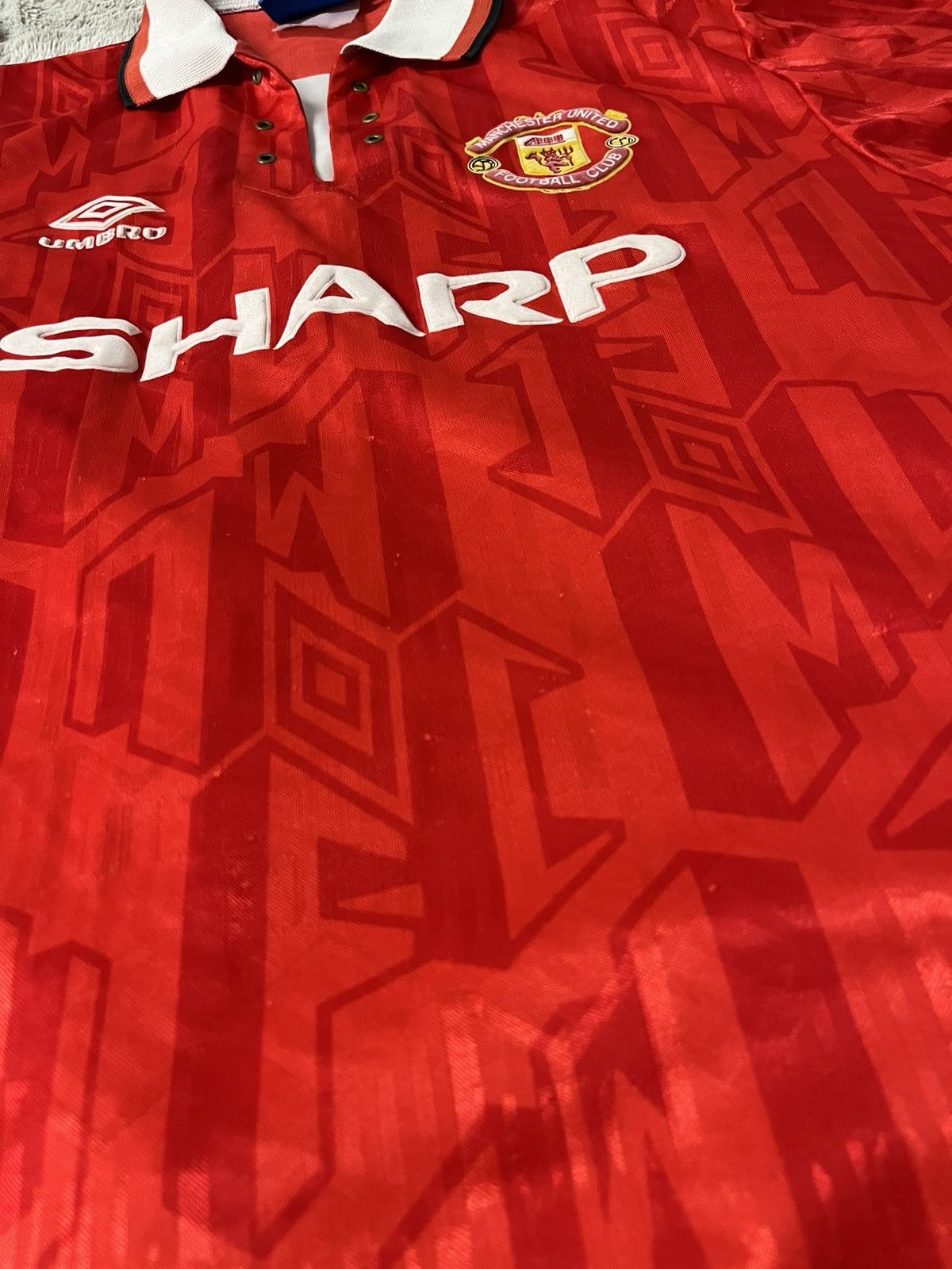 Umbro × Vintage 1992–93 Manchester United F.C. Umbro Jersey Size US XL / EU 56 / 4 - 7 Thumbnail