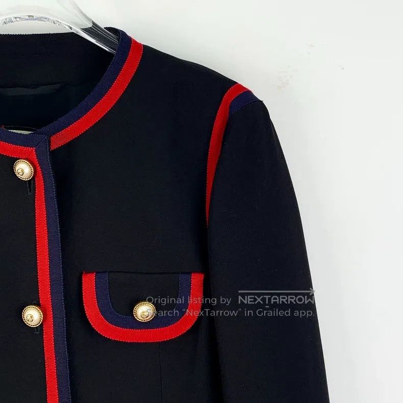 Gucci Gucci Colour block multi-pocket mulberry silk round neck s Size M / US 6-8 / IT 42-44 - 3 Thumbnail