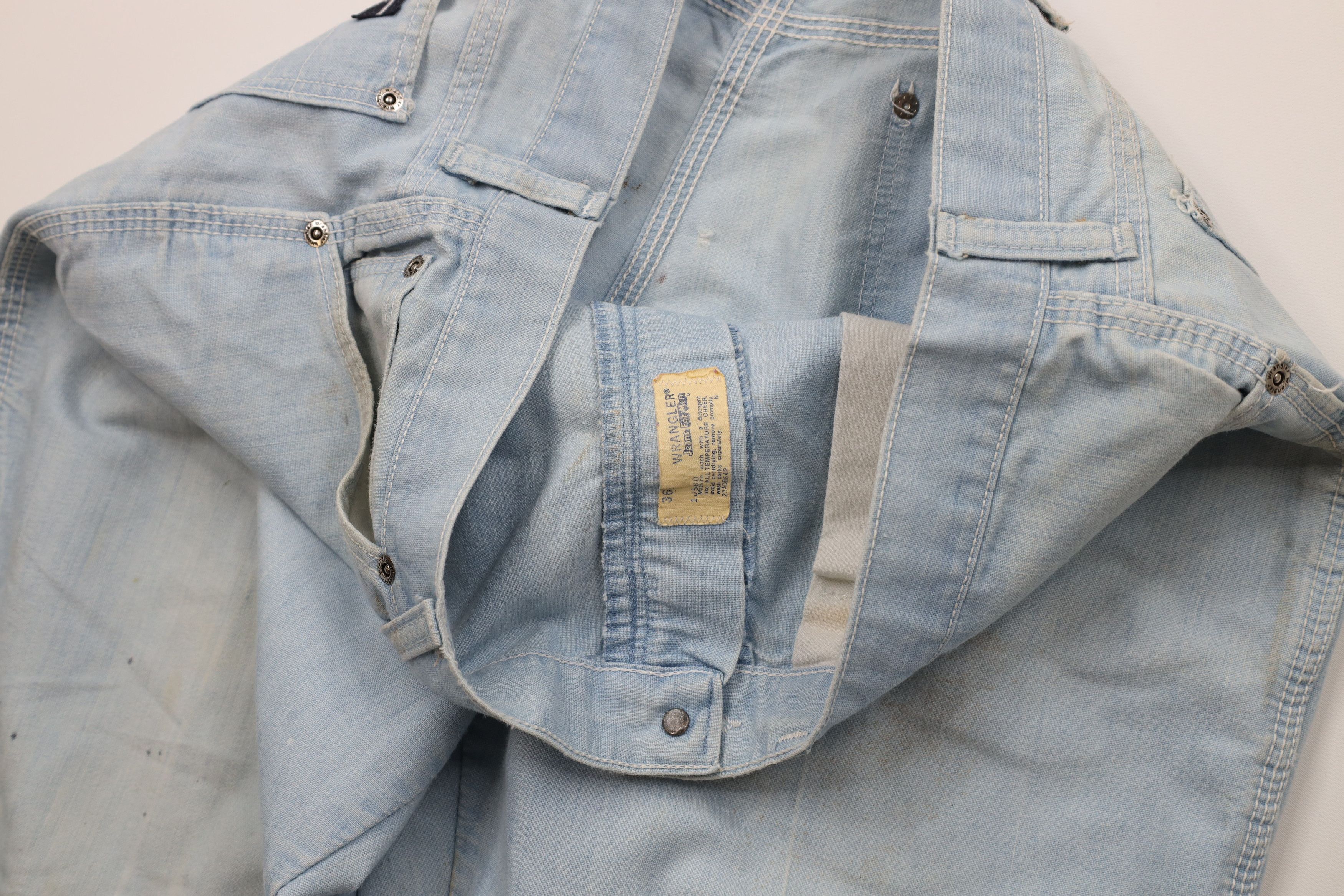 Wrangler Vintage 70s Wrangler Thin Bell Bottoms Jeans Blue USA Size US 36 / EU 52 - 10 Thumbnail