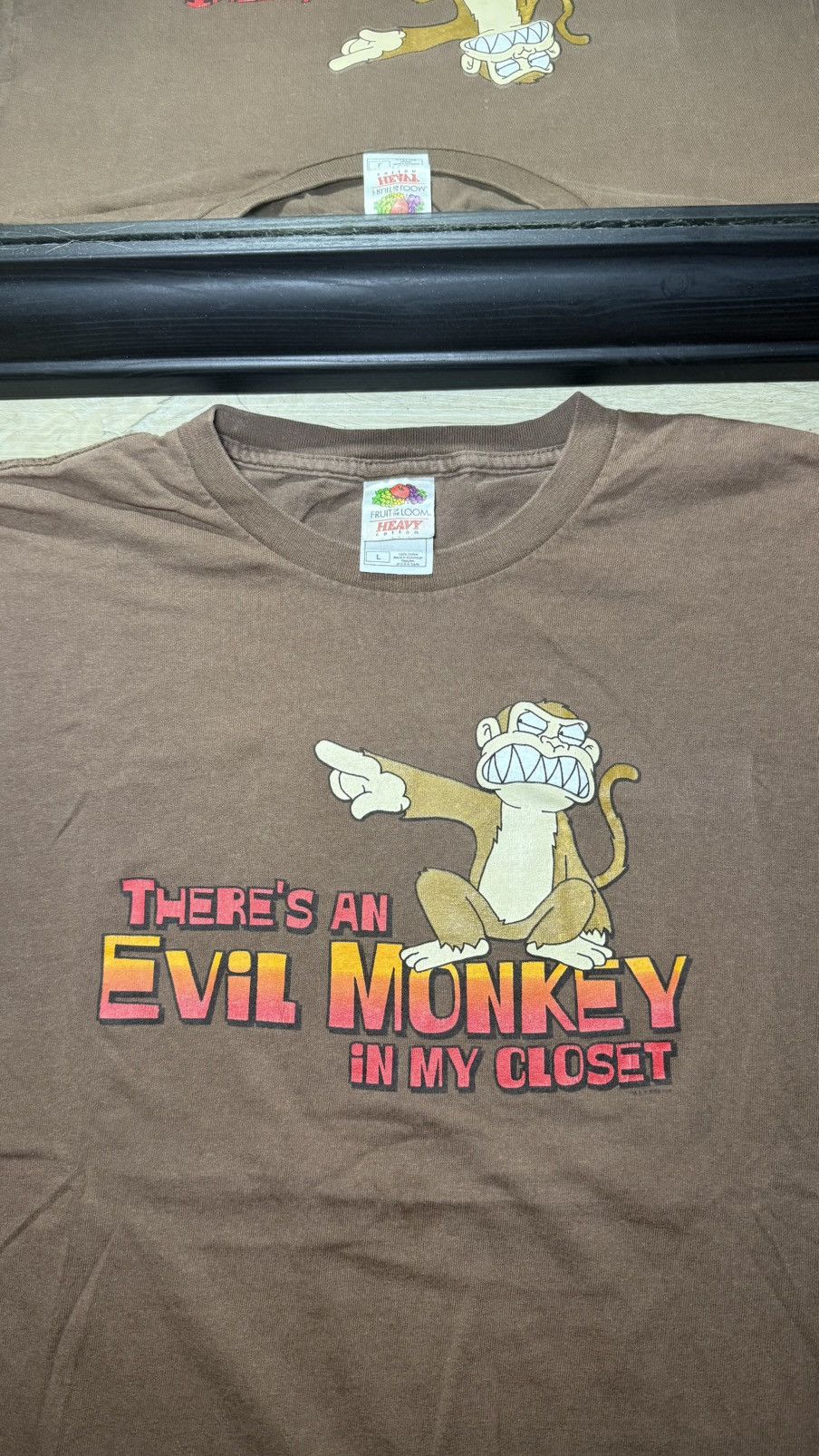 Anvil Y2K 2000s Family Guy “There’s An Evil Monkey In My Closet” Size US L / EU 52-54 / 3 - 2 Thumbnail