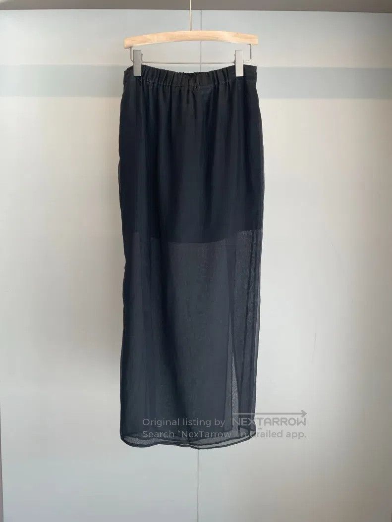 Brunello Cucinelli Brunello Cucinelli Black Silk Skirt Size 24" / US 00 / IT 34 - 2 Thumbnail