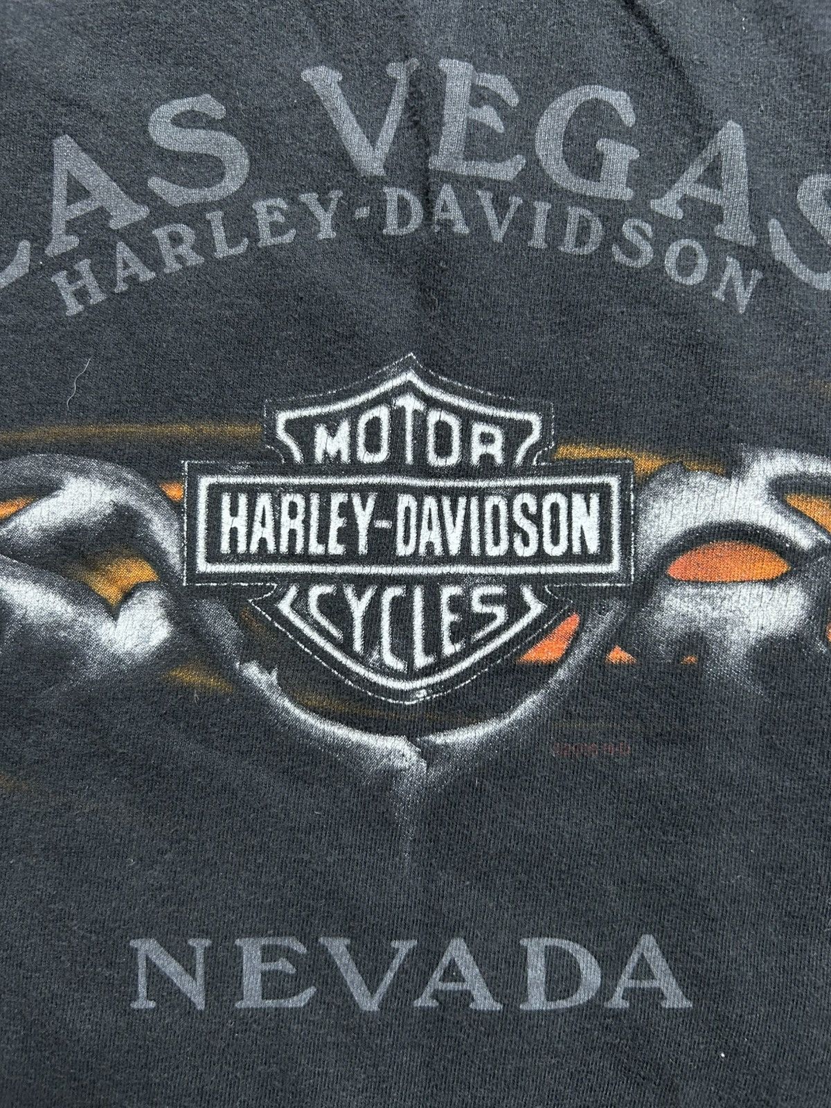 Harley Davidson Vintage Y2K Harley Wolf Flame Tee Made in USA Las Vegas Size US L / EU 52-54 / 3 - 7 Thumbnail
