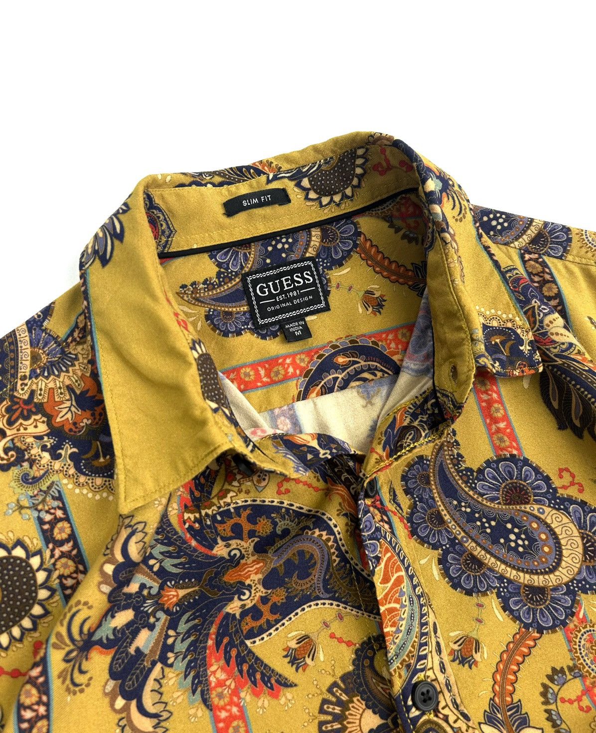 Guess rare Guess Button Up Men’s Shirt Gold M Slim Fit Vintage Y2K Size US M / EU 48-50 / 2 - 10 Thumbnail