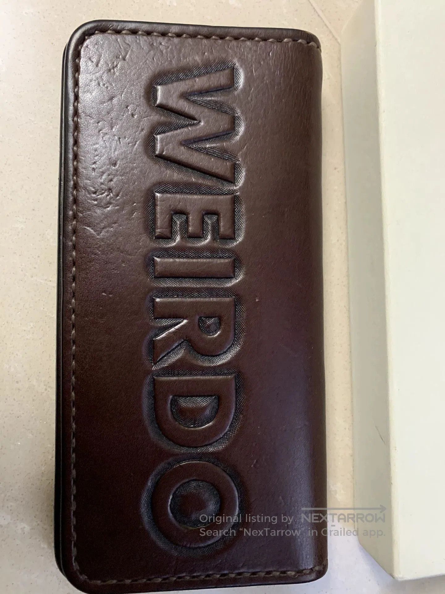 Japanese Brand Weirdo Long Wallet in Brown Leather. Size ONE SIZE - 2 Thumbnail