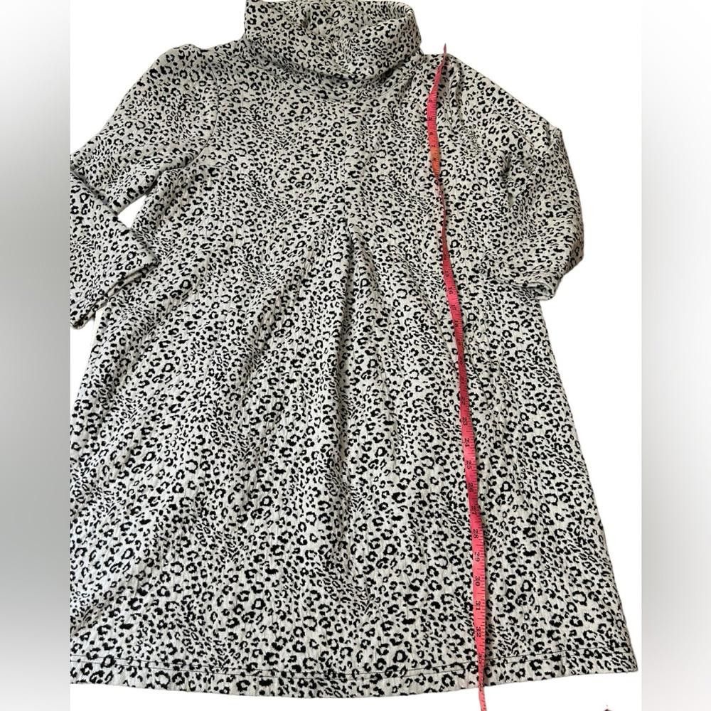 Designer Tyler Boe l Kim Leopard Cowl Neck Dress Large Size L / US 10 / IT 46 - 5 Thumbnail