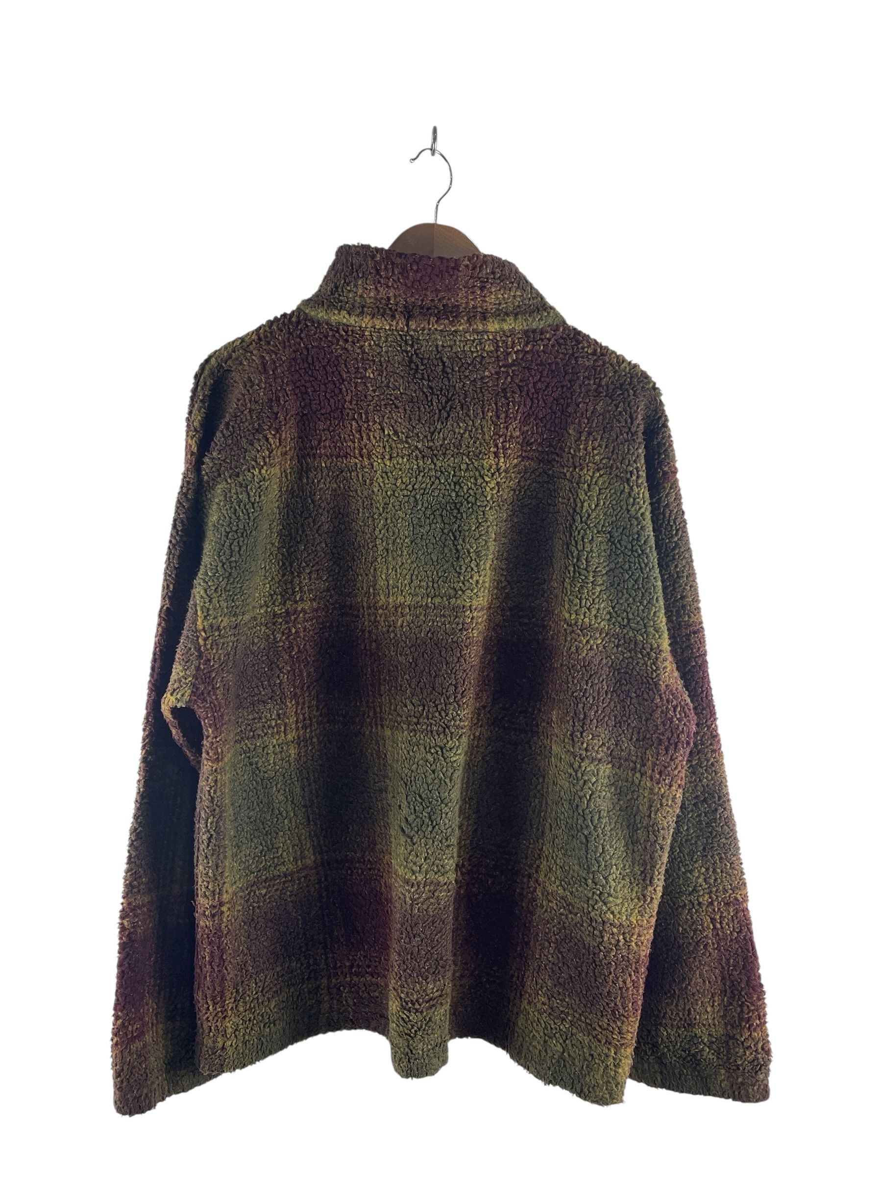 Nautica Nautica Plaid Sherpa Quarter Zip Fleece Pullover Jacket Size US L / EU 52-54 / 3 - 2 Thumbnail