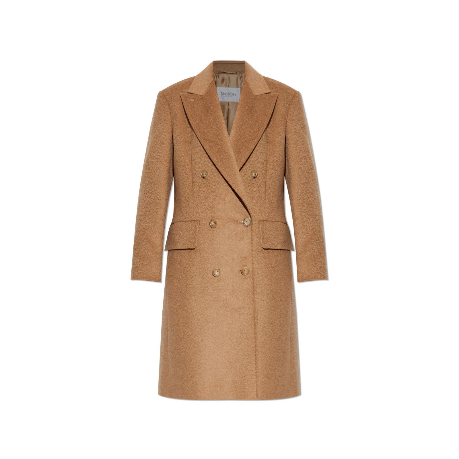 MAX MARA Cosa Brown Wool Long Coat New & Authentic (Women's