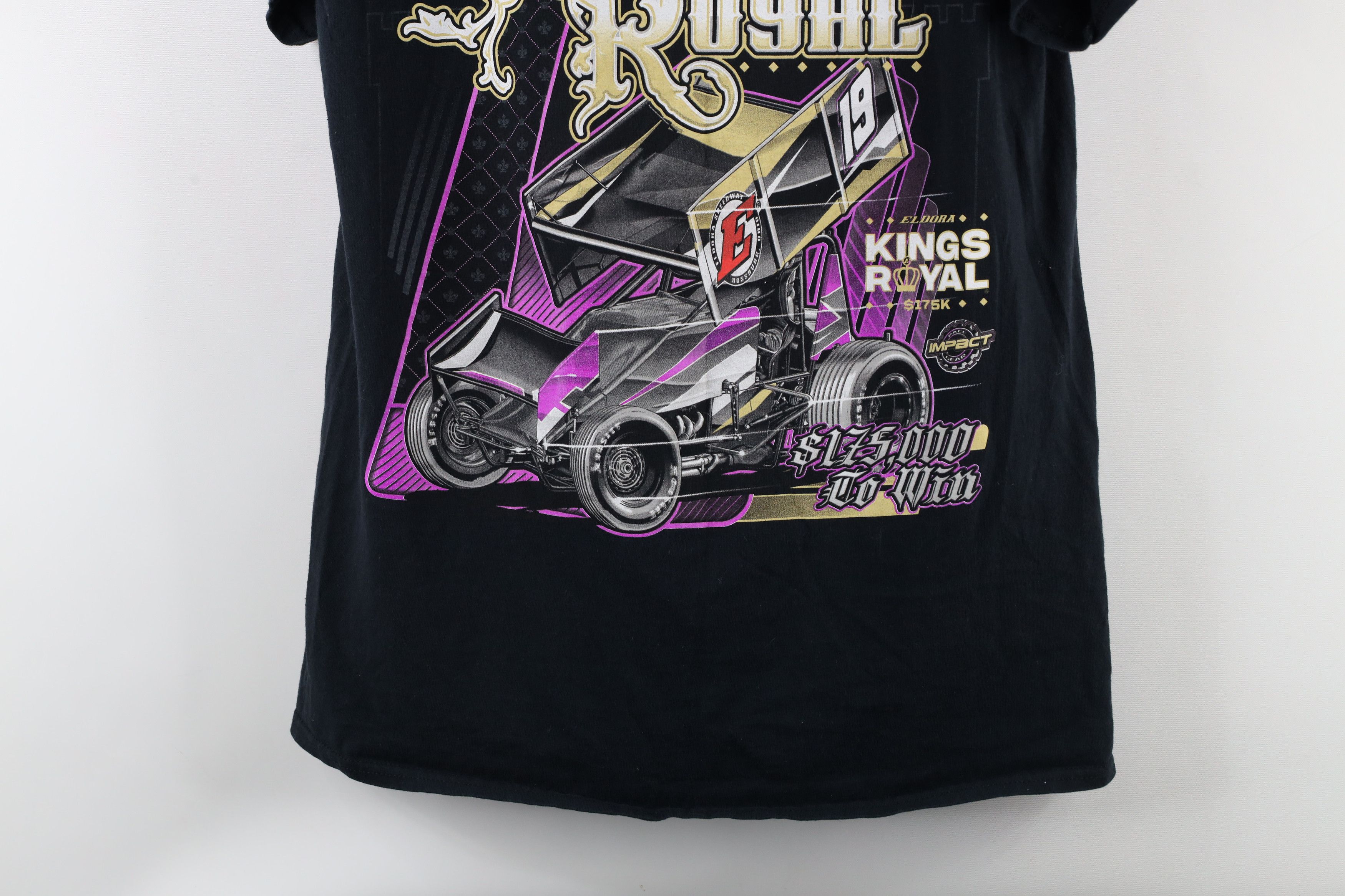 Vintage Streetwear Speedway Car Racing Kings Royal T-Shirt Black Size US M / EU 48-50 / 2 - 3 Thumbnail