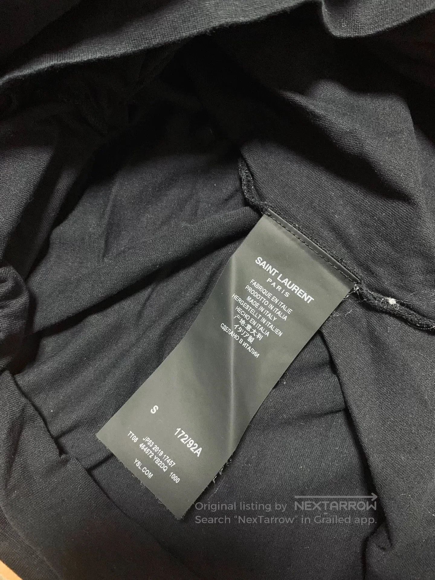 Saint Laurent Paris Saint Laurent Logo Print Short Sleeve. Size US S / EU 44-46 / 1 - 4 Thumbnail