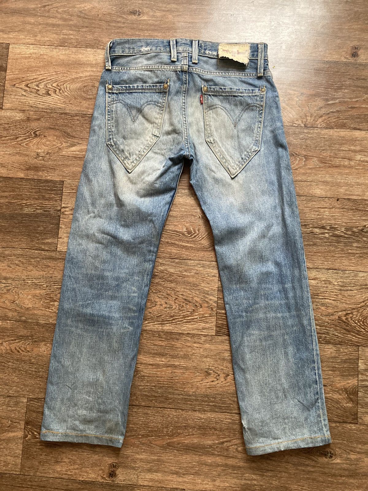 Vintage Levi's Repro PAT MAY 1873 Distressed Denim Punk