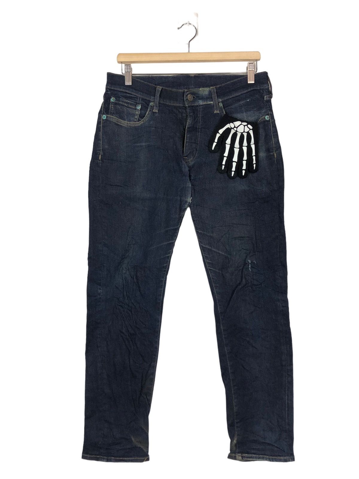 Japanese Brand 🔥90’s Rare Denim Jeans Inspire Rick Owens Size US 32 / EU 48 - 1 Thumbnail