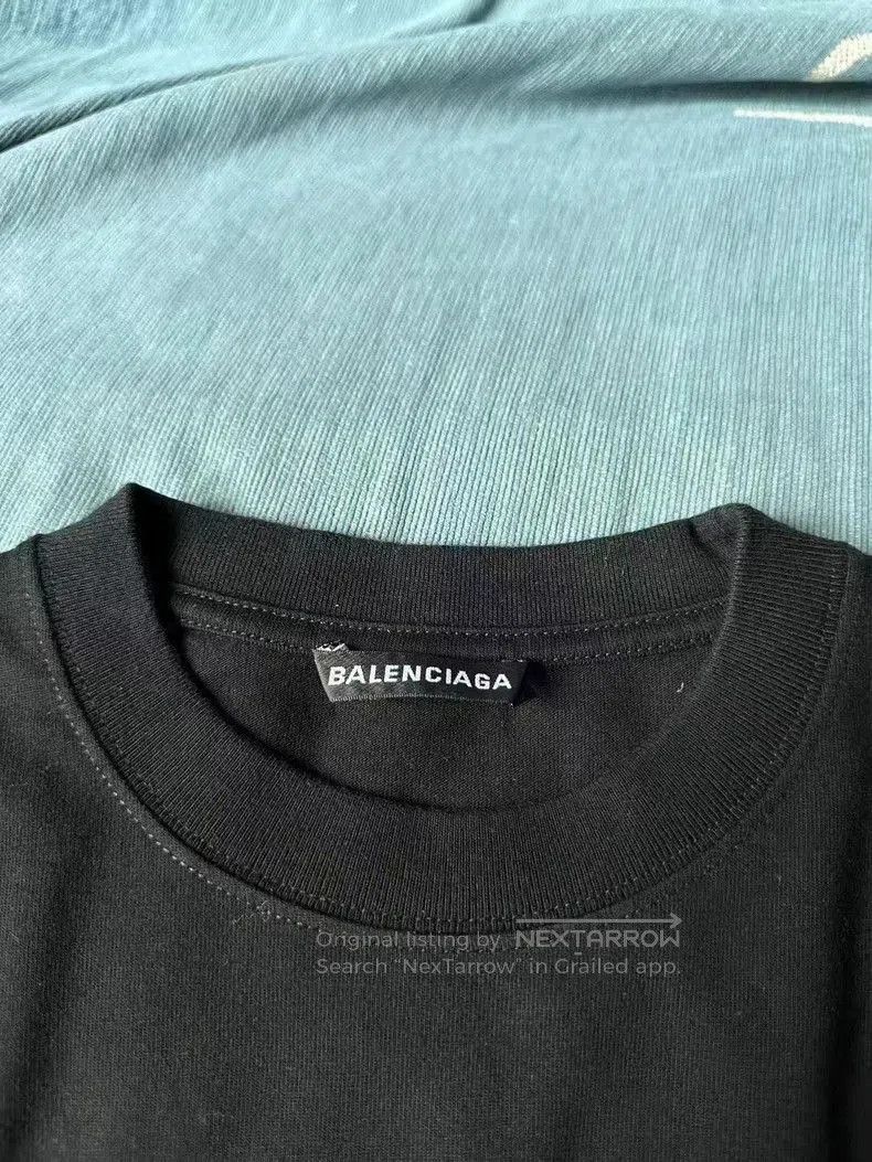 Balenciaga Balenciaga Black Letter Short Sleeve Tee. Size US XXS / EU 40 - 2 Thumbnail