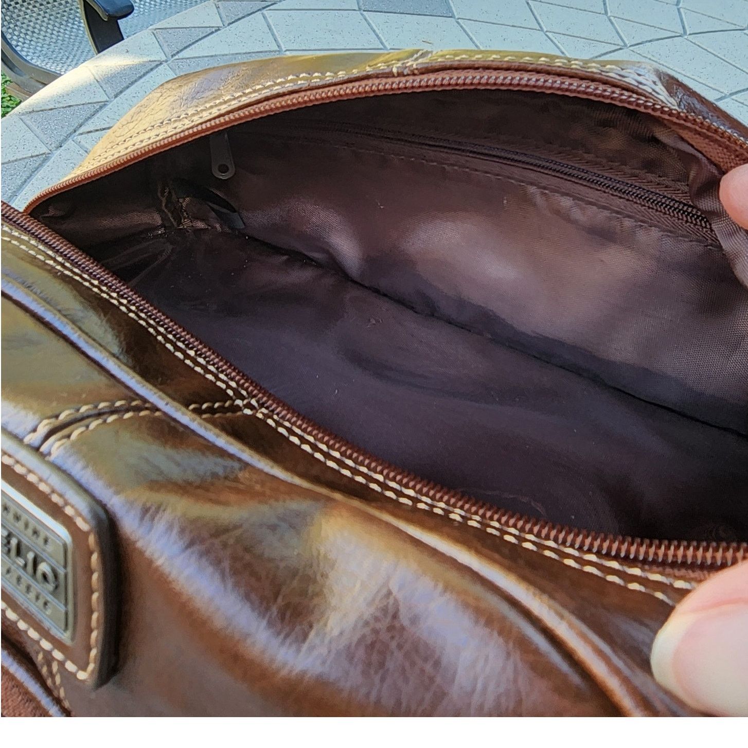 Relic Relic Leather Dual Compartment Toiletry Travel Storage Bag Size ONE SIZE - 5 Thumbnail