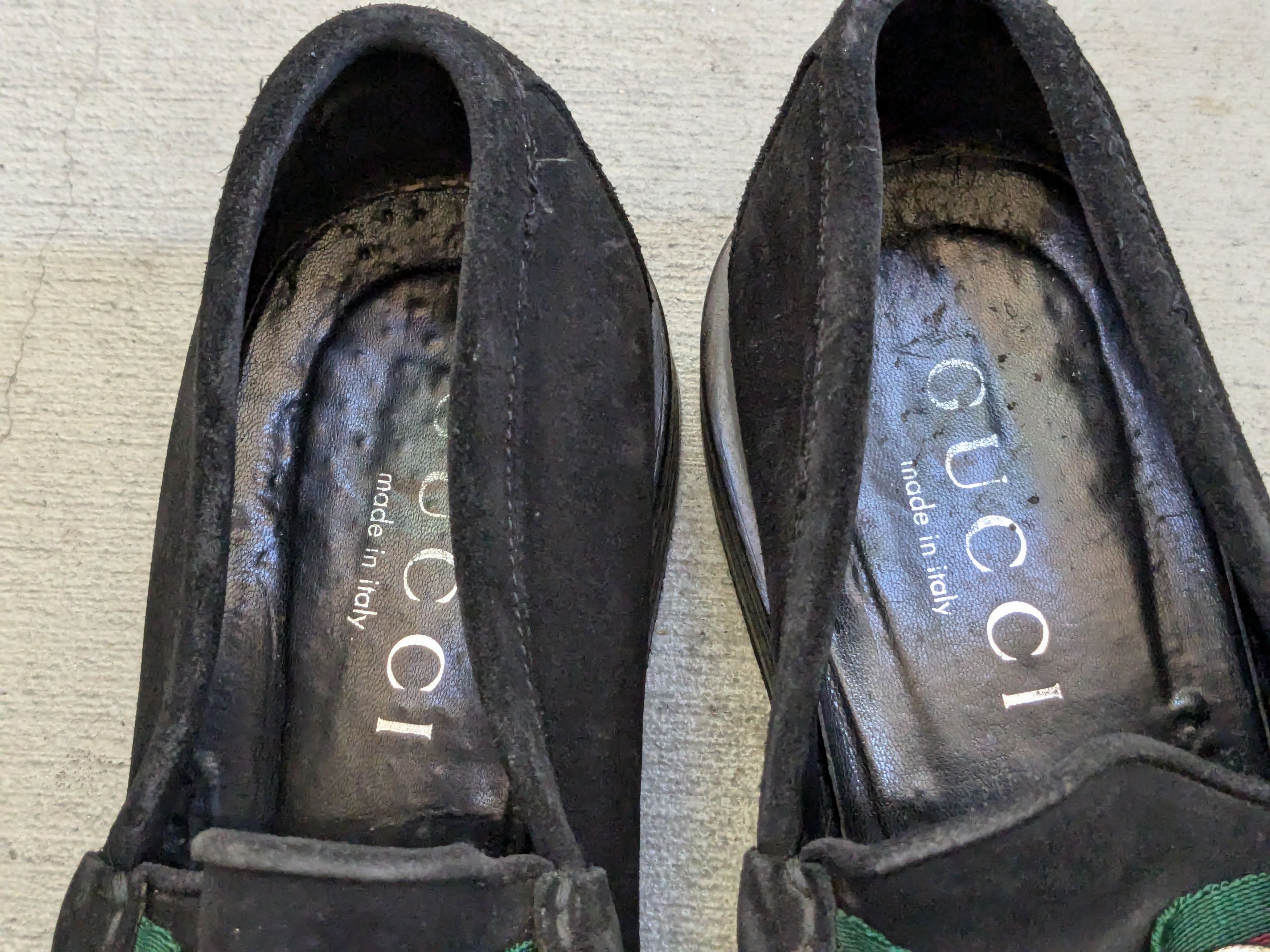 Gucci Gucci Horsebit Loafers Black Suede 8 D Web Snafflebit Size US 8 / EU 41 - 5 Thumbnail