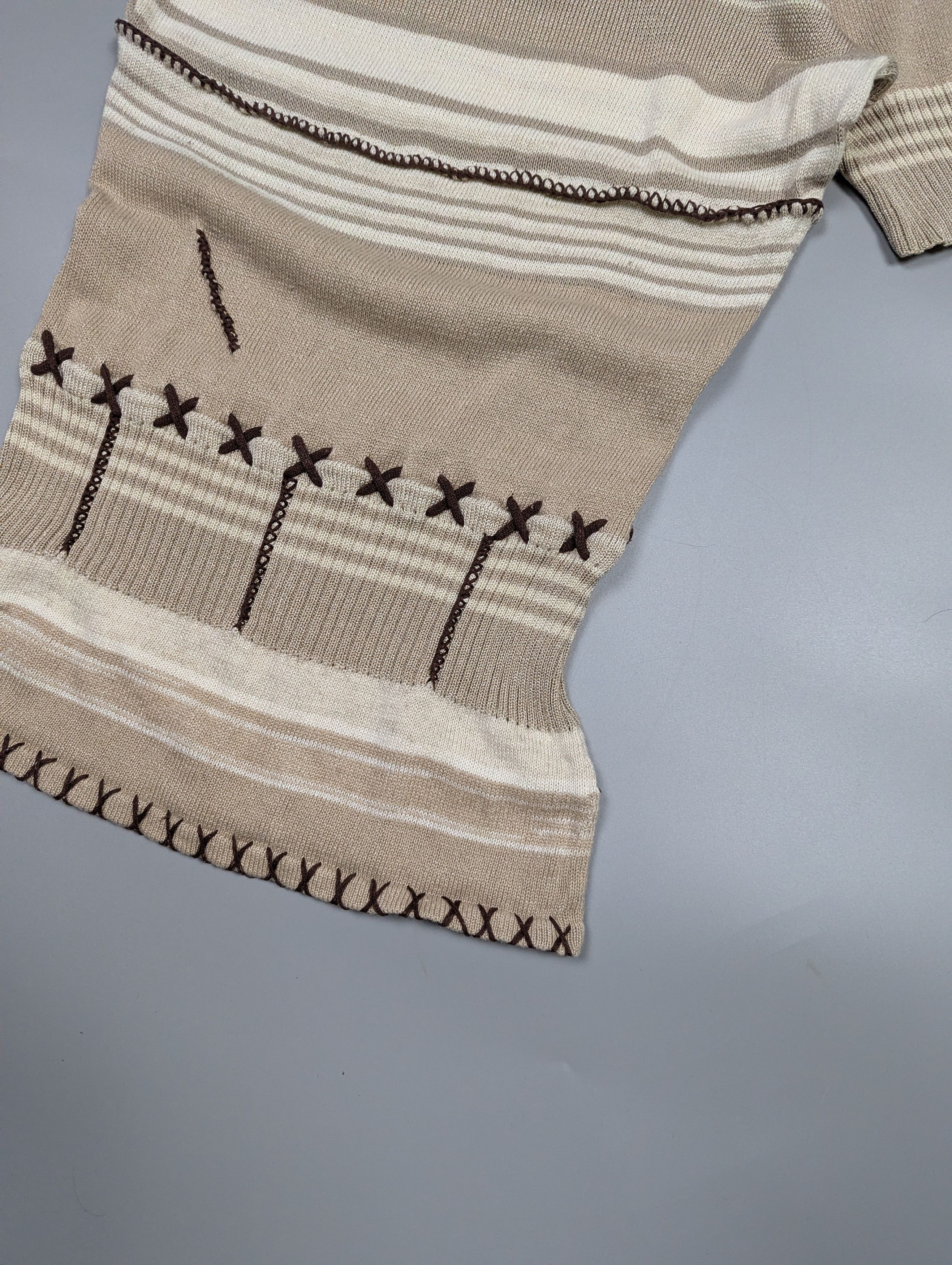 Dolce & Gabbana Archive Dolce & Gabbana Y2K Avant Garde Ethno Knit Top Size M / US 6-8 / IT 42-44 - 14 Thumbnail