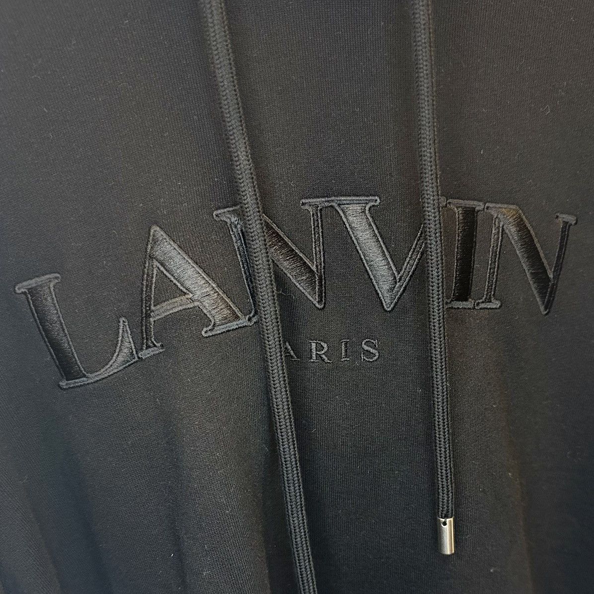 Lanvin Lanvin Embroidered Logo Hoodie Black Size US XS / EU 42 / 0 - 2 Thumbnail